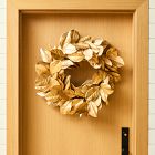 Faux Gold Metallic Magnolia Wreath &amp; Garland