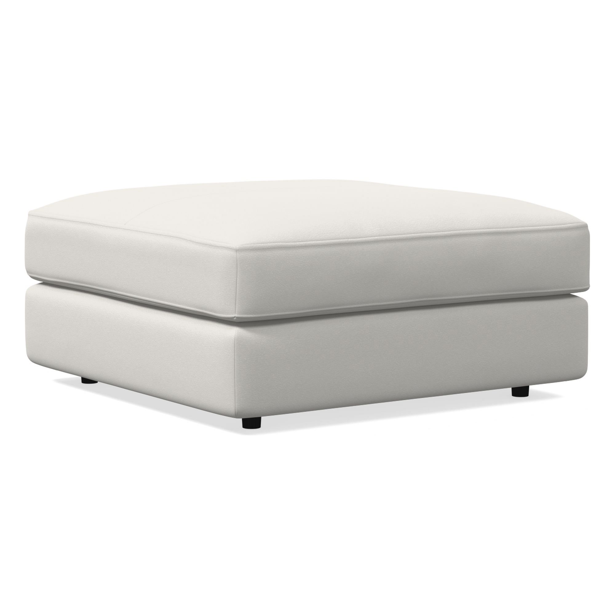 Urban Leather Ottoman | West Elm