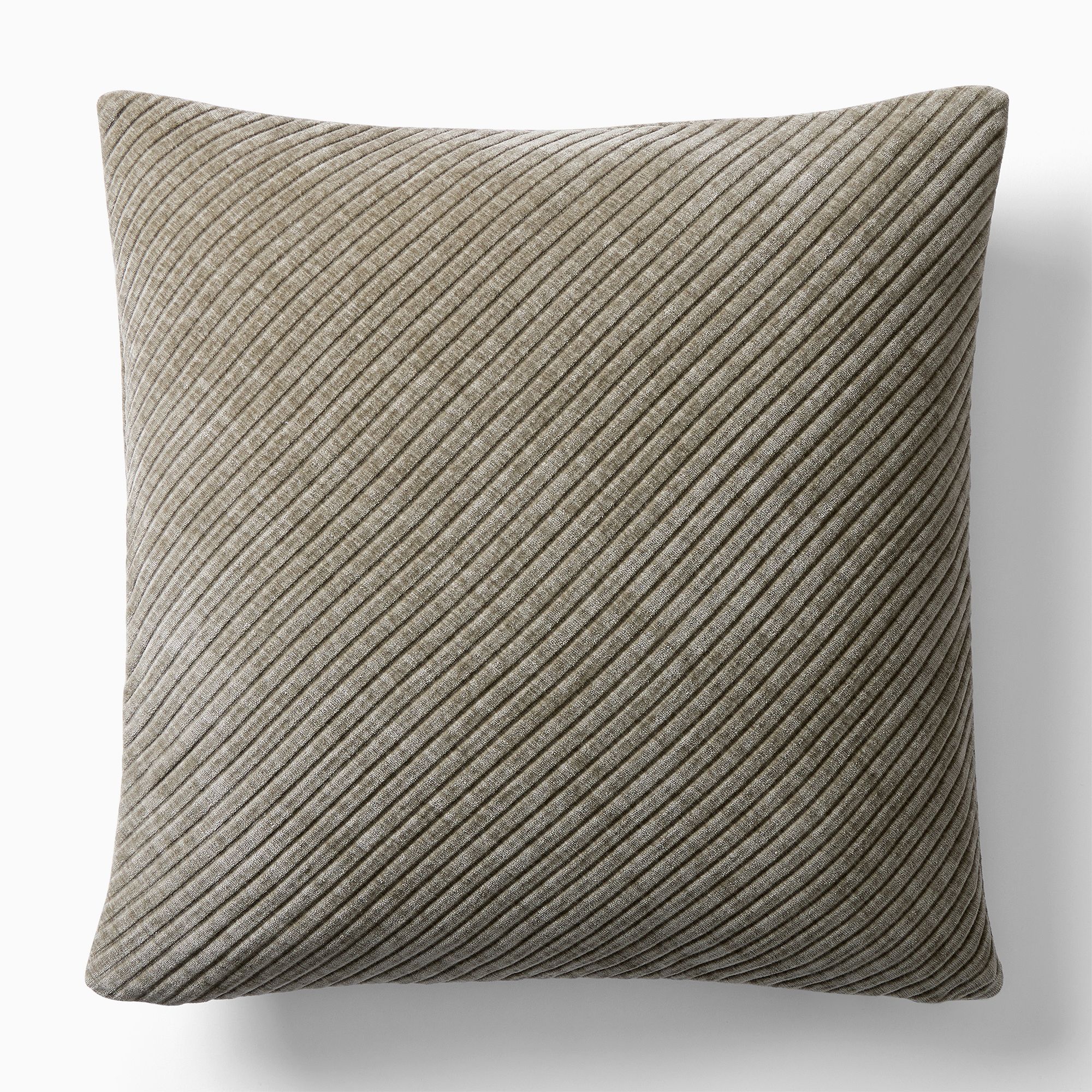 Corded Bias Velvet Pillow Cover | West Elm