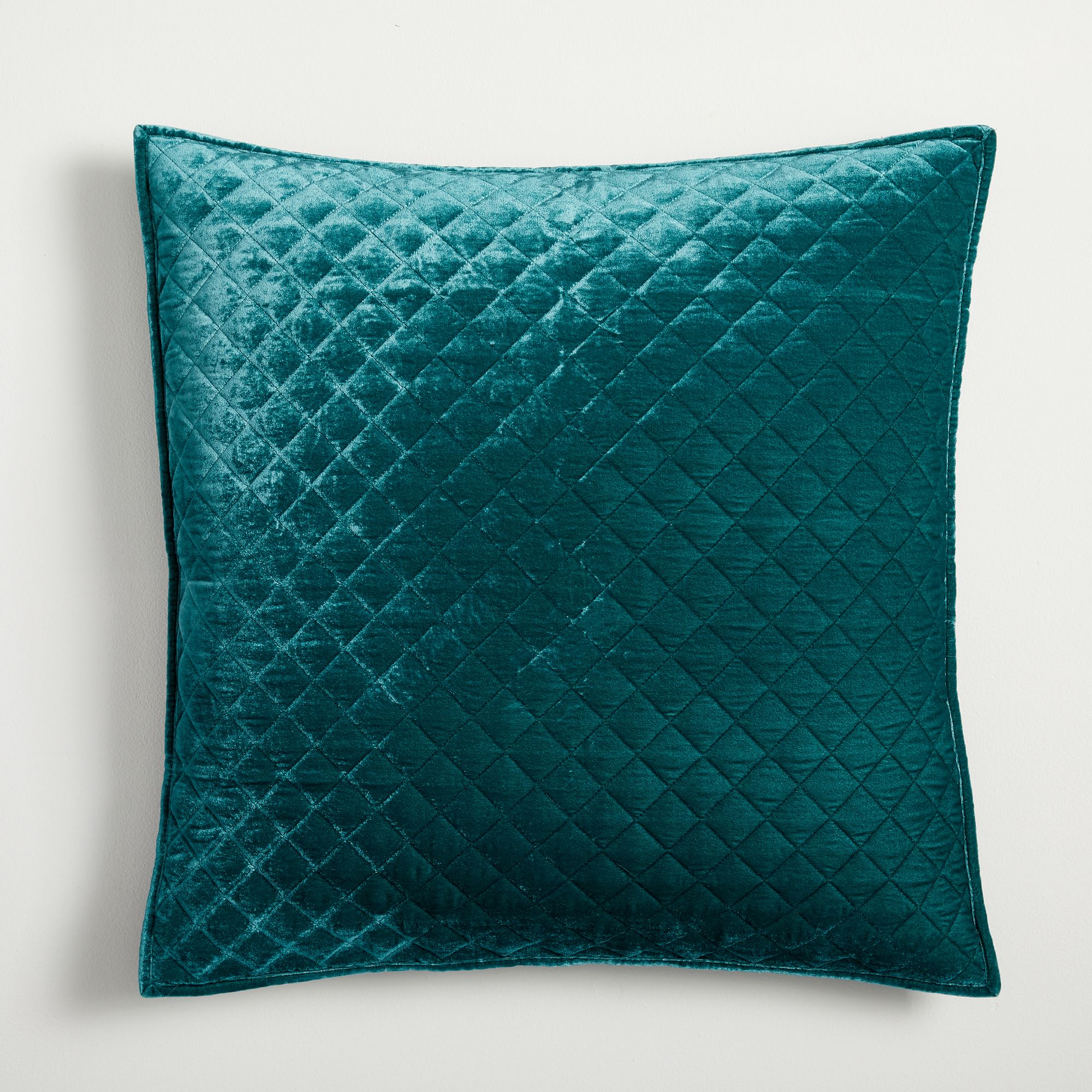 Open Box: Lush Velvet Mini Bias Boxstitch Quilt & Shams | West Elm