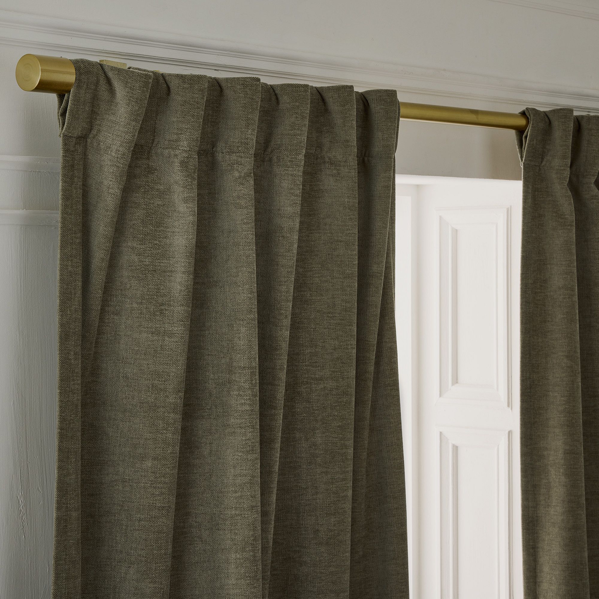 Worn Velvet Curtain