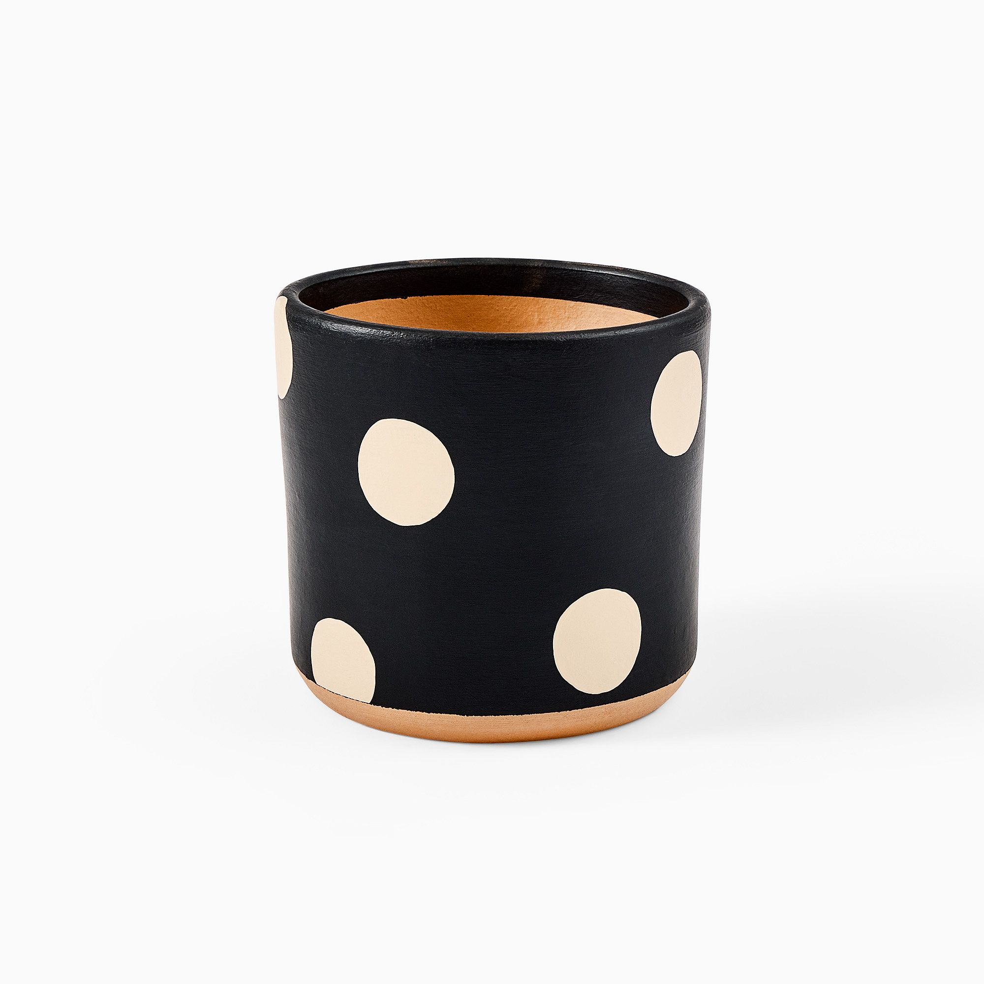 Ultralight Dreams Ella Hand-Painted Polka Dot Planter | West Elm