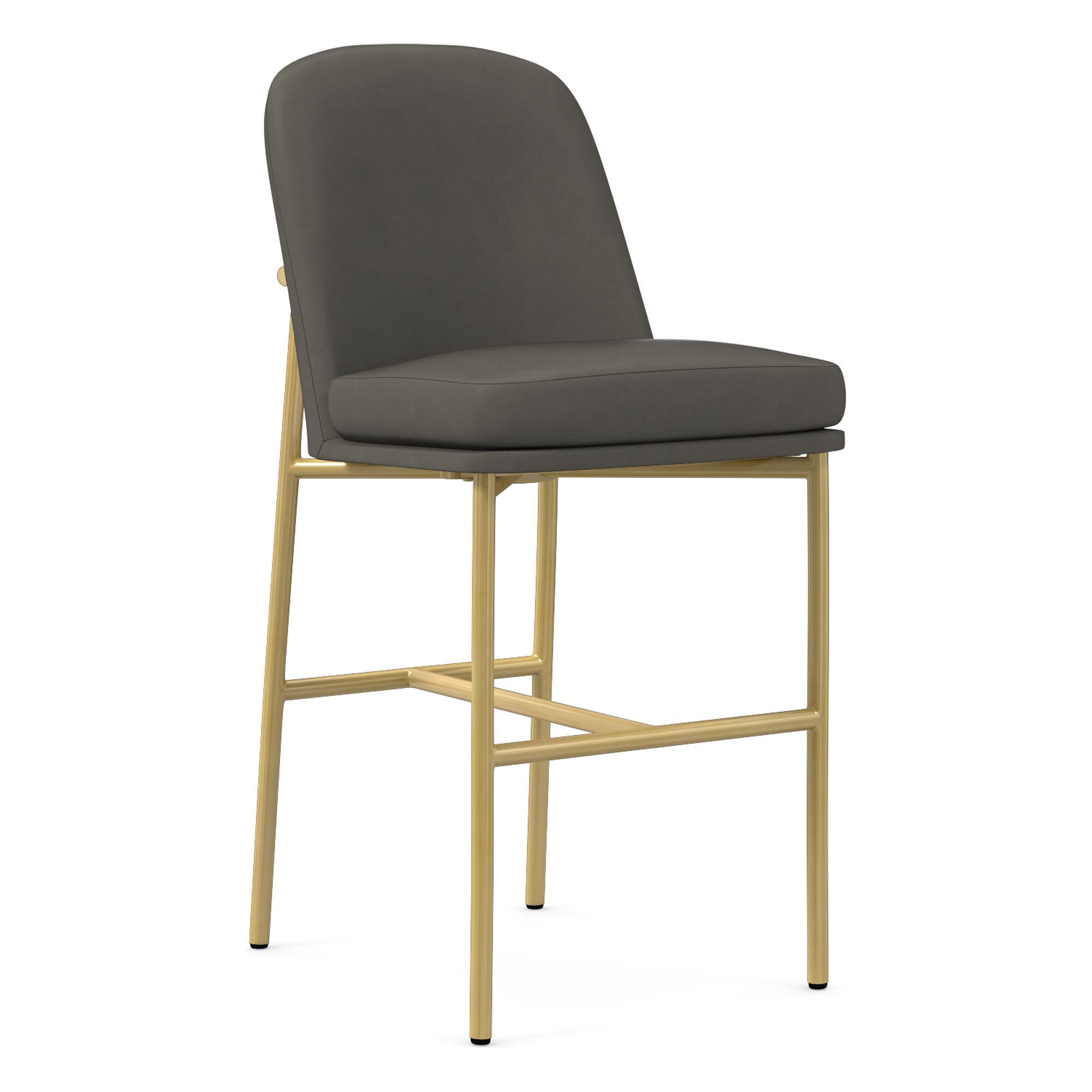 Jack Metal Frame Leather Bar & Counter Stools | West Elm