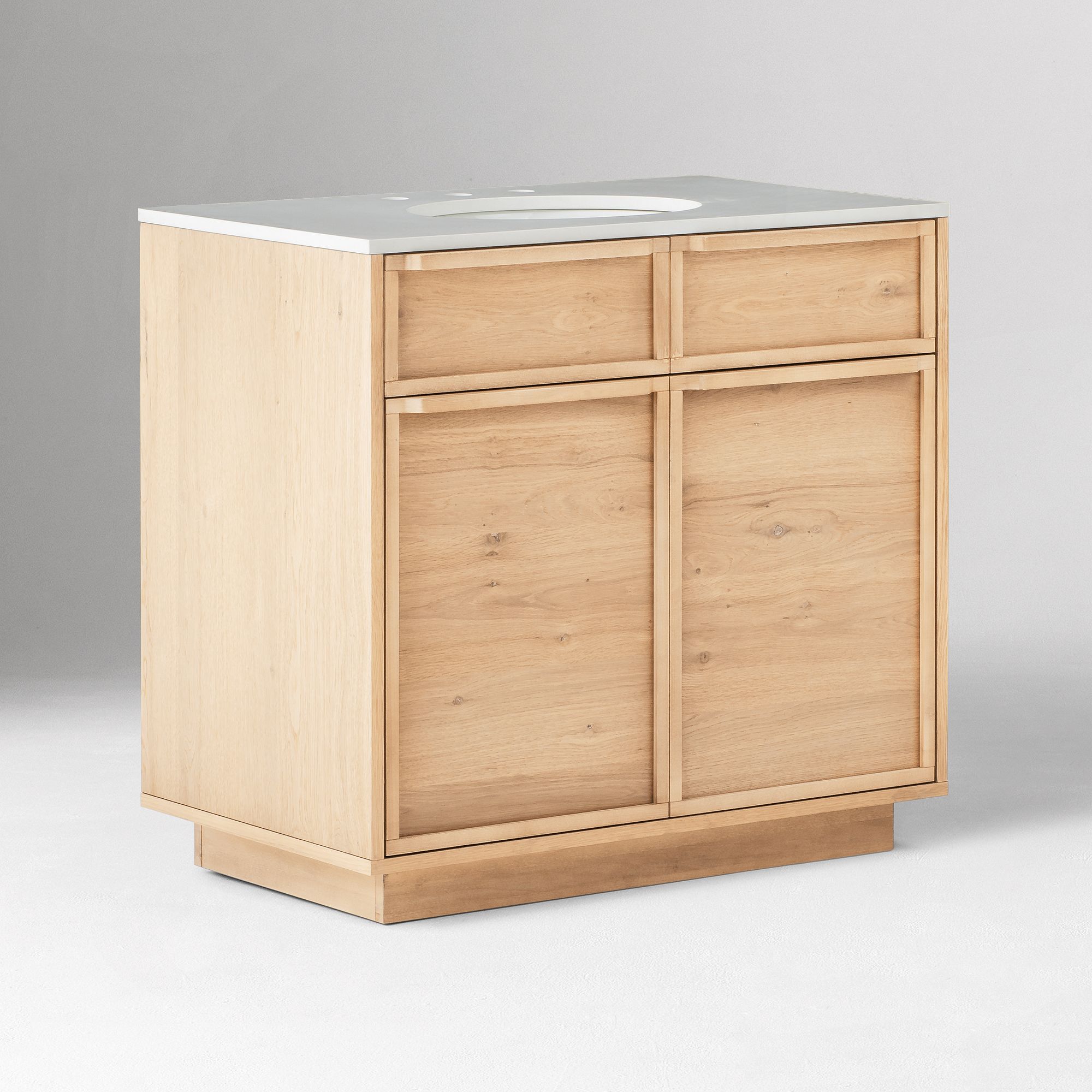 Hutchinson Oak Single Bathroom Vanity (36") | West Elm