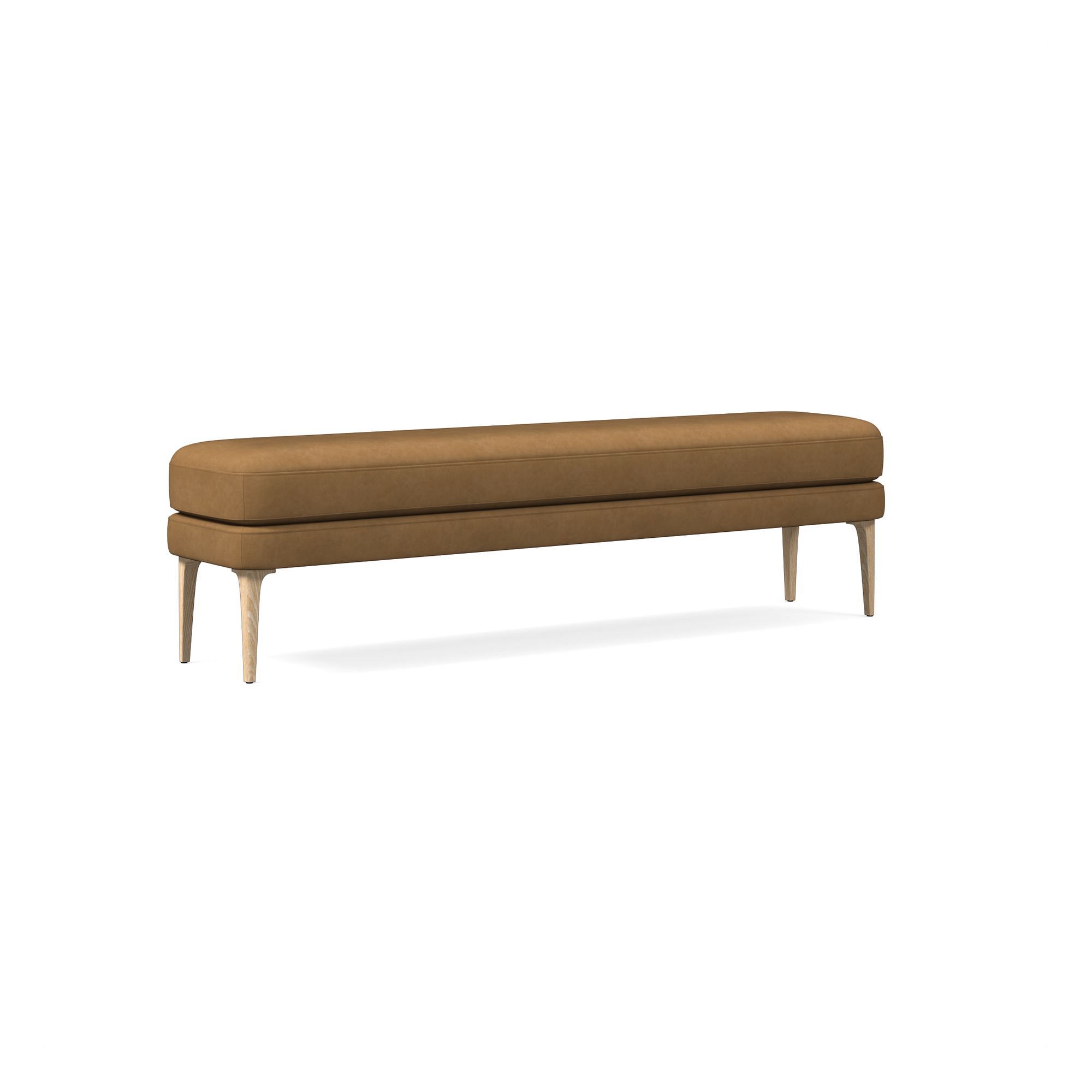 Auburn Leather Bench | West Elm