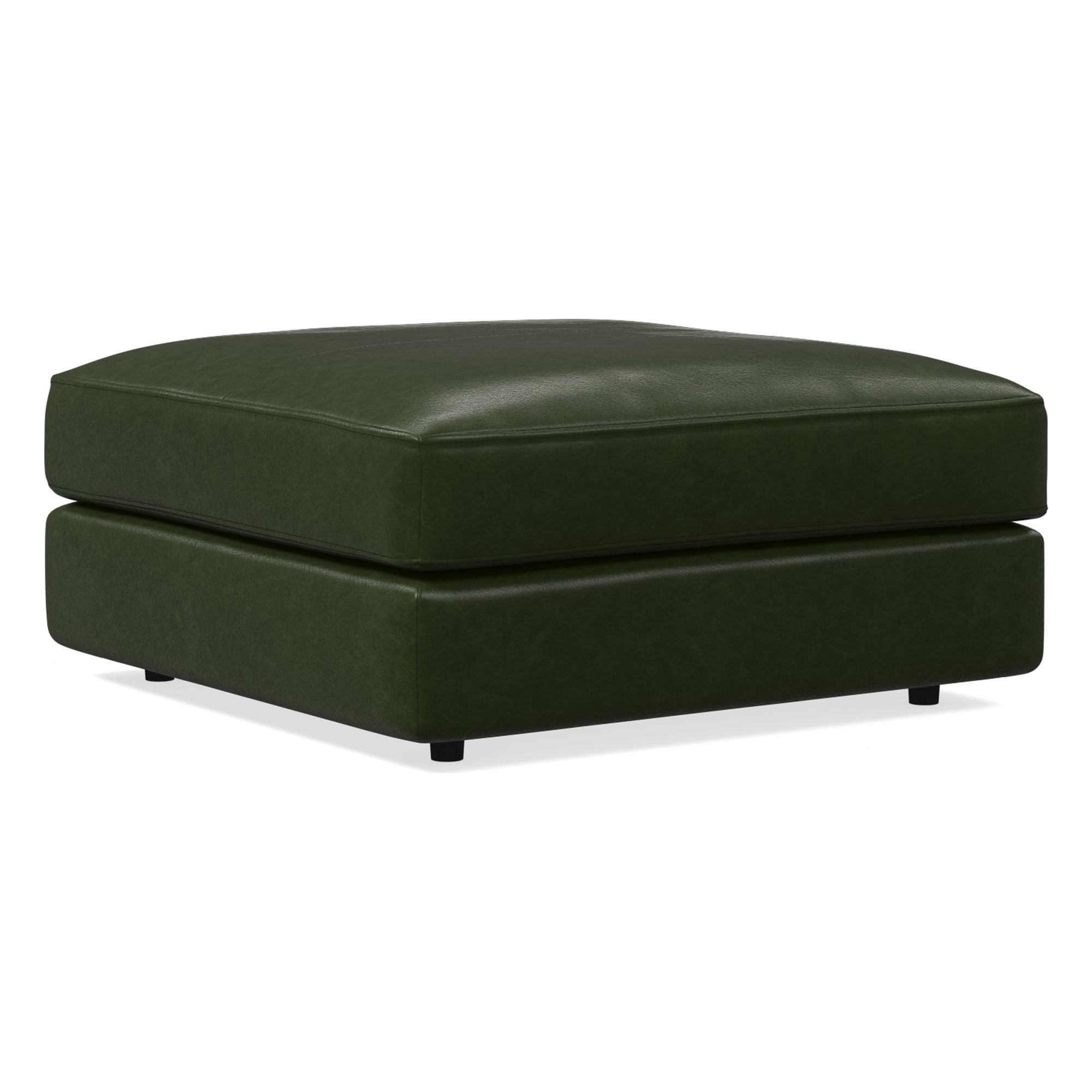 Urban Leather Ottoman | West Elm