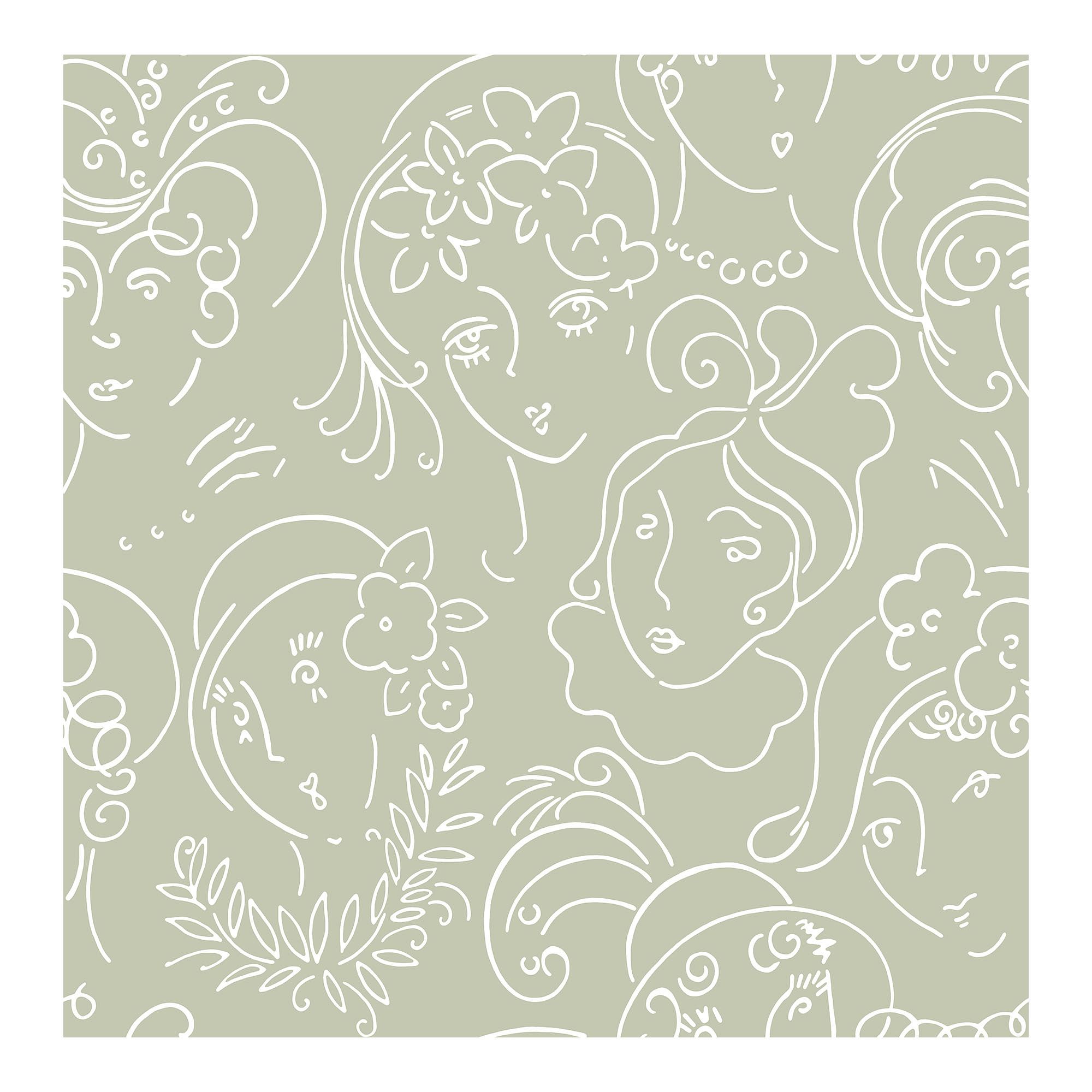 Ladies Who Lunch Wallpaper | West Elm