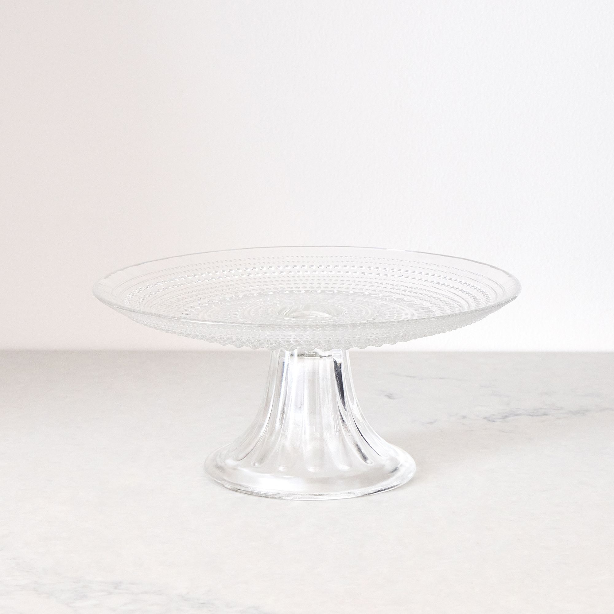 Jupiter Beaded Glass Cake Stand | West Elm