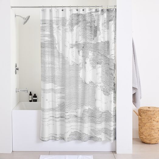 Cloud shower curtain discount