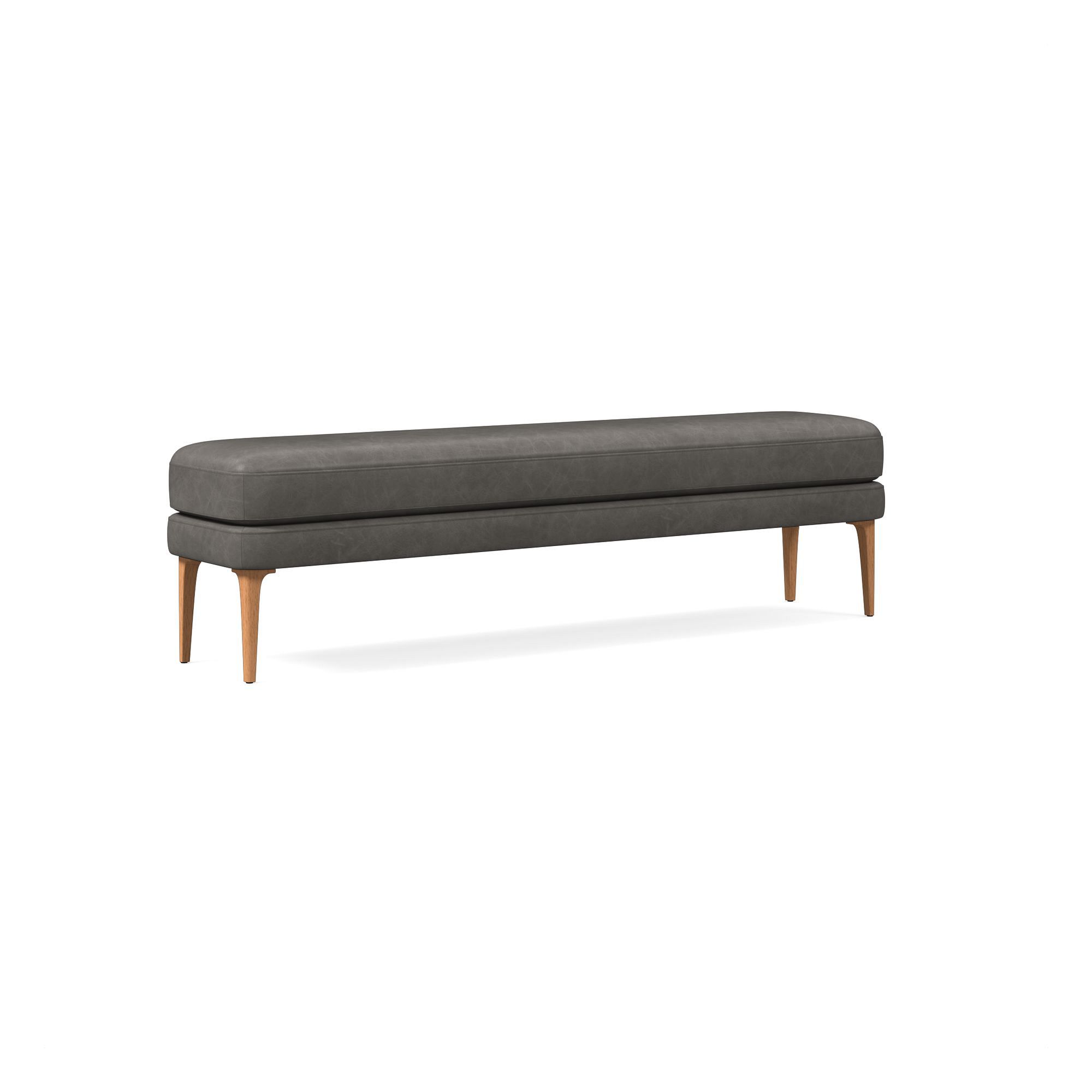 Auburn Leather Bench | West Elm