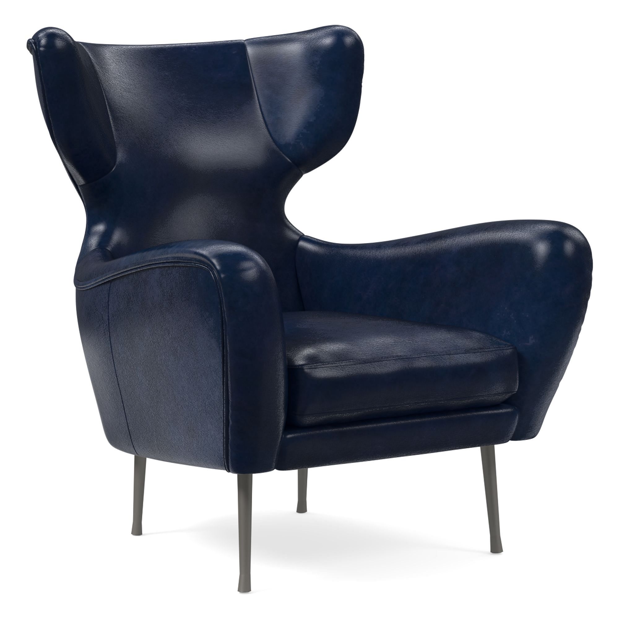 Lucia Leather Wing Chair