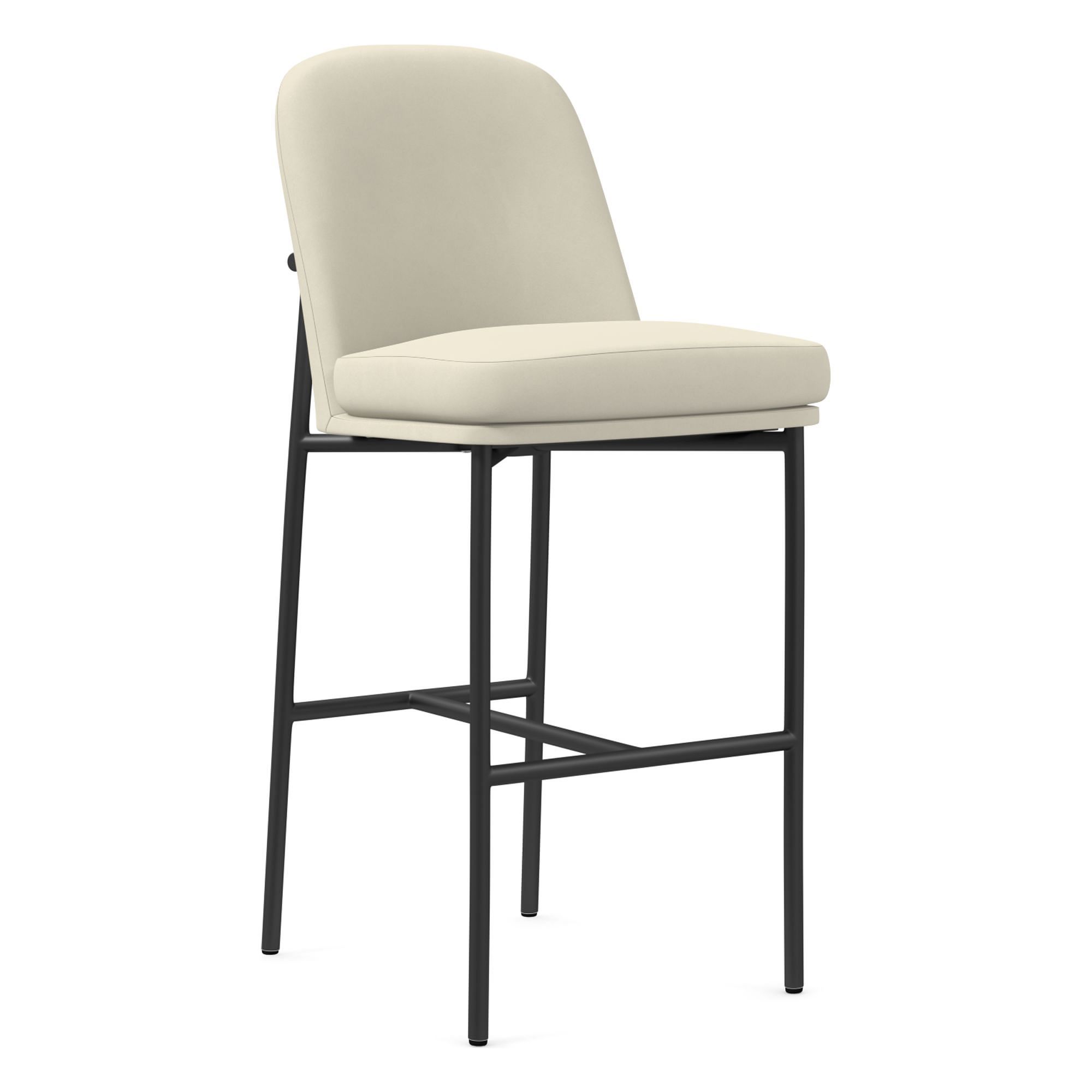 Jack Metal Frame Leather Bar & Counter Stools | West Elm