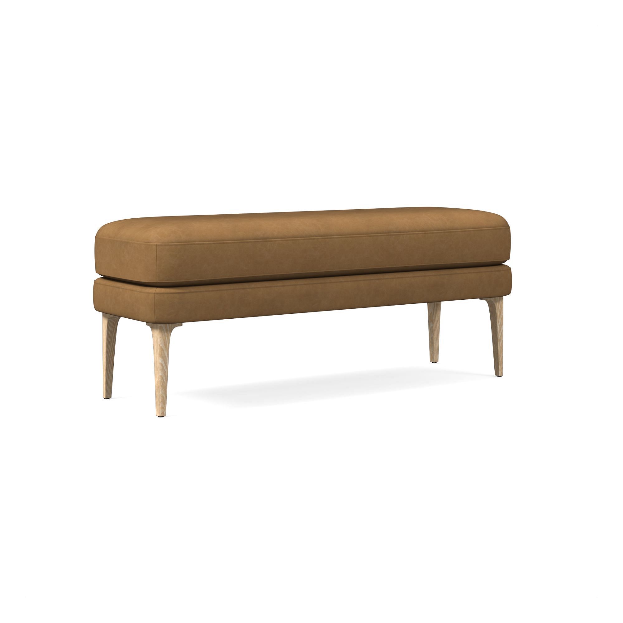 Auburn Leather Bench | West Elm