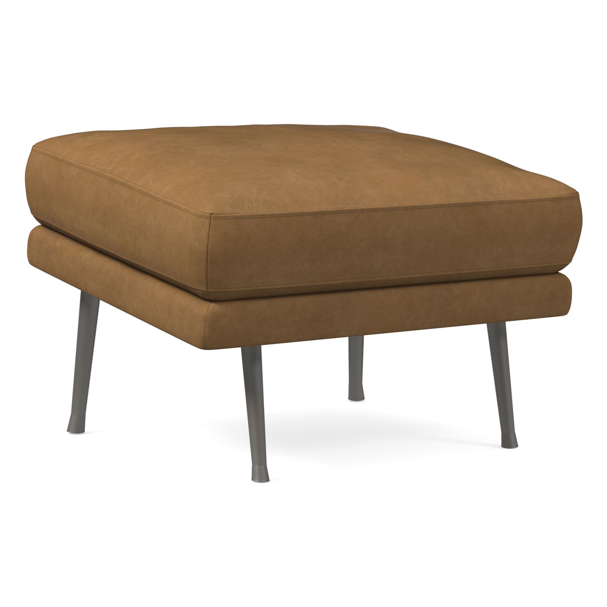 Lucia Leather Ottoman