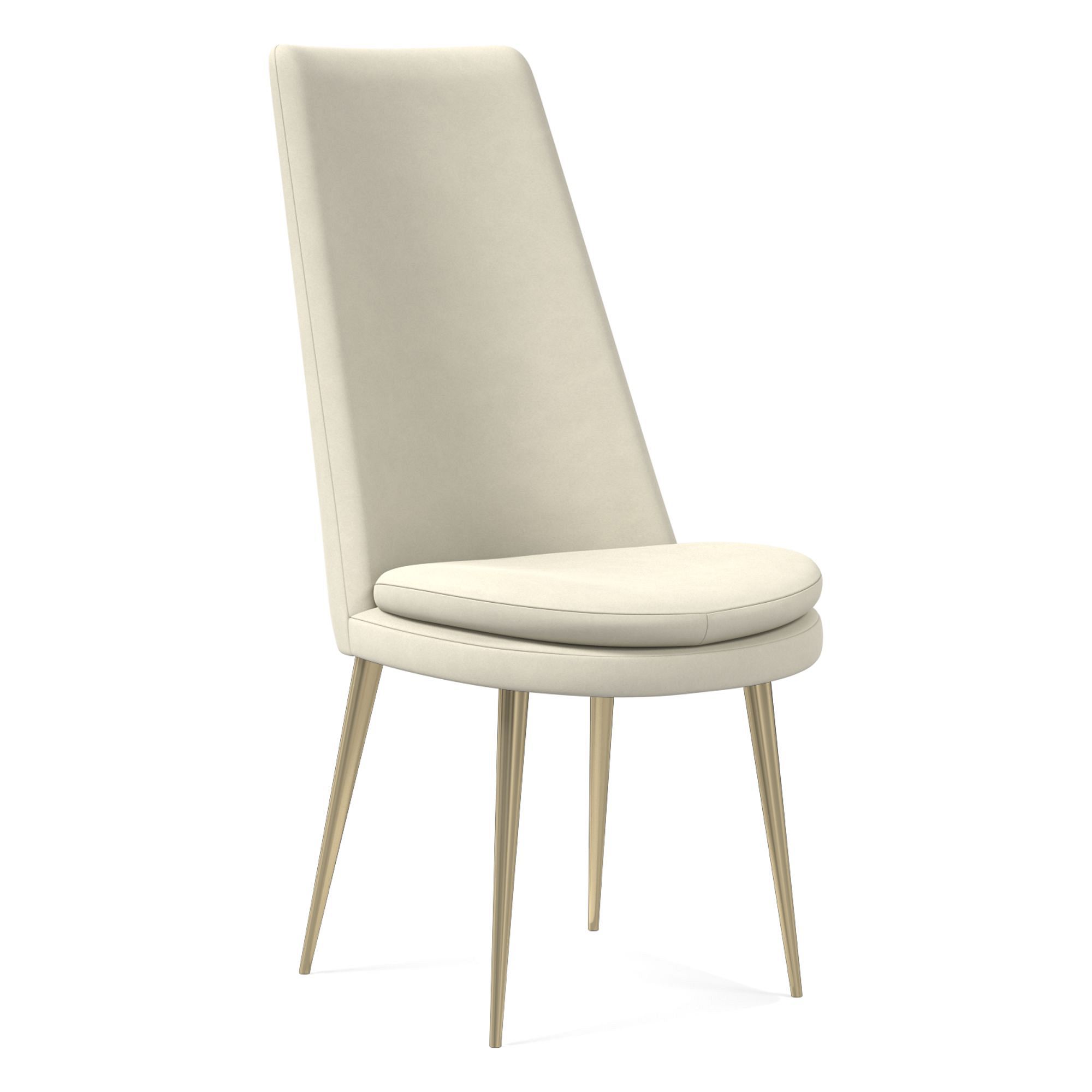 Finley High-Back Leather Dining Chair | West Elm