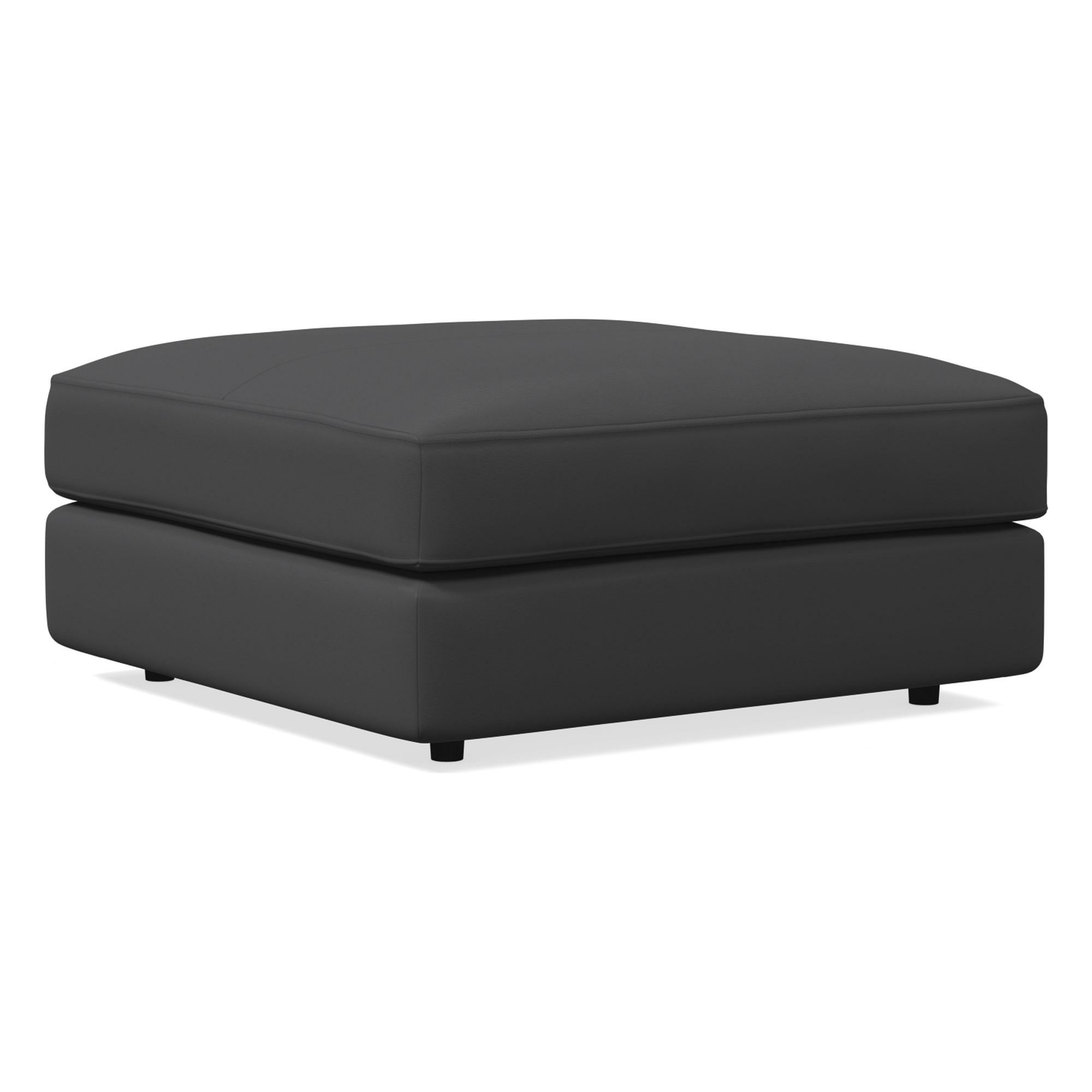 Urban Leather Ottoman | West Elm