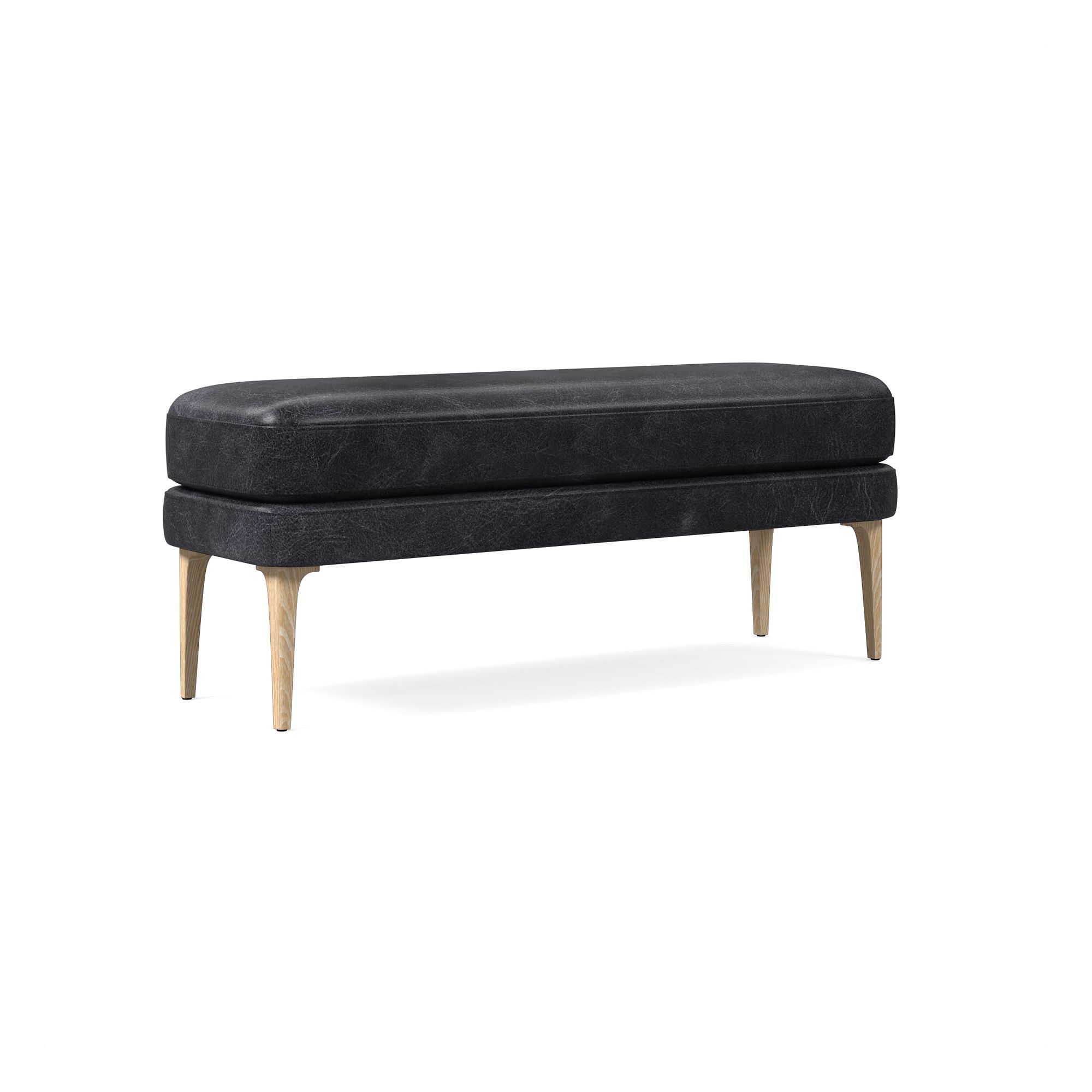 Auburn Leather Bench | West Elm