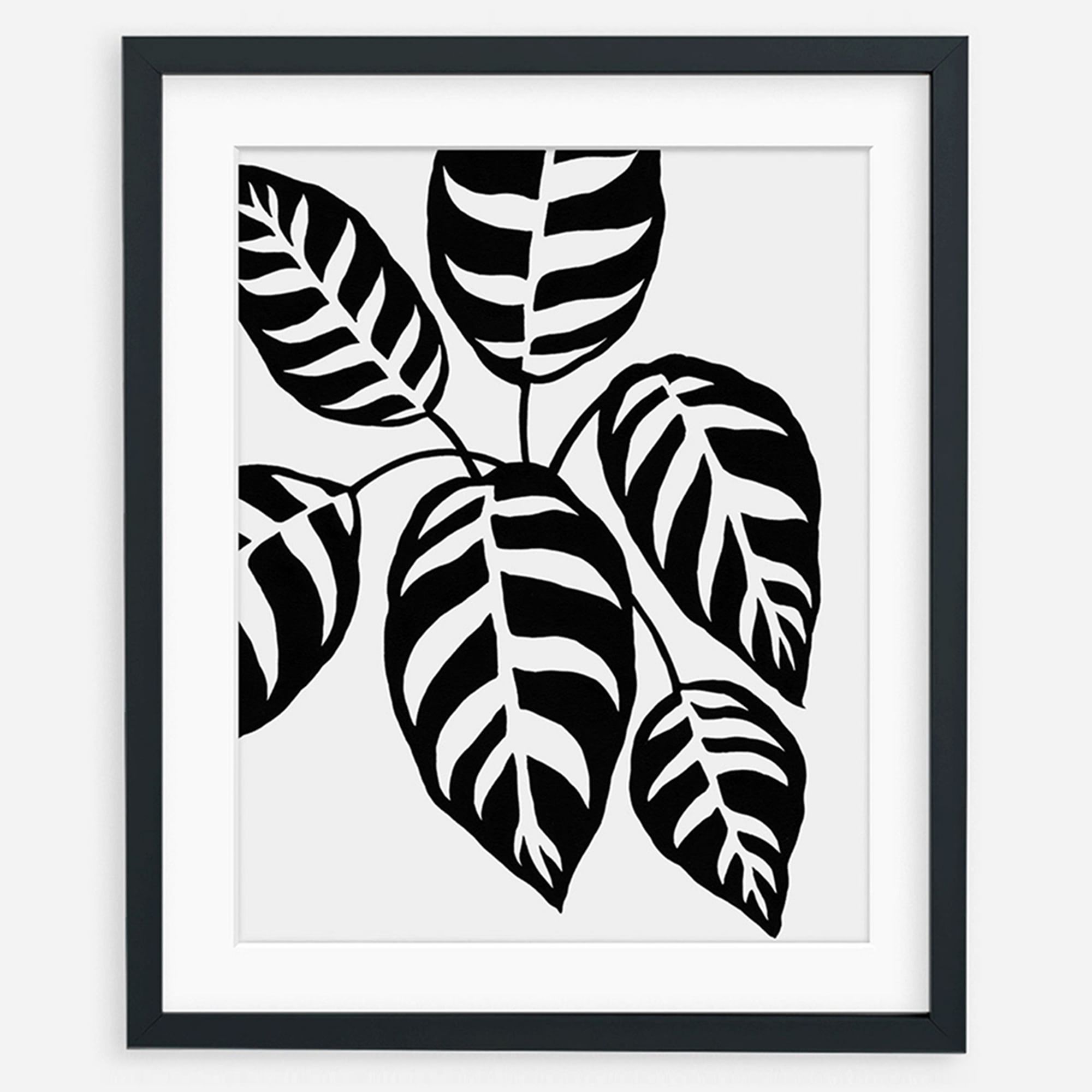 Living Pattern Framed Print - Calathea Leopardina | West Elm