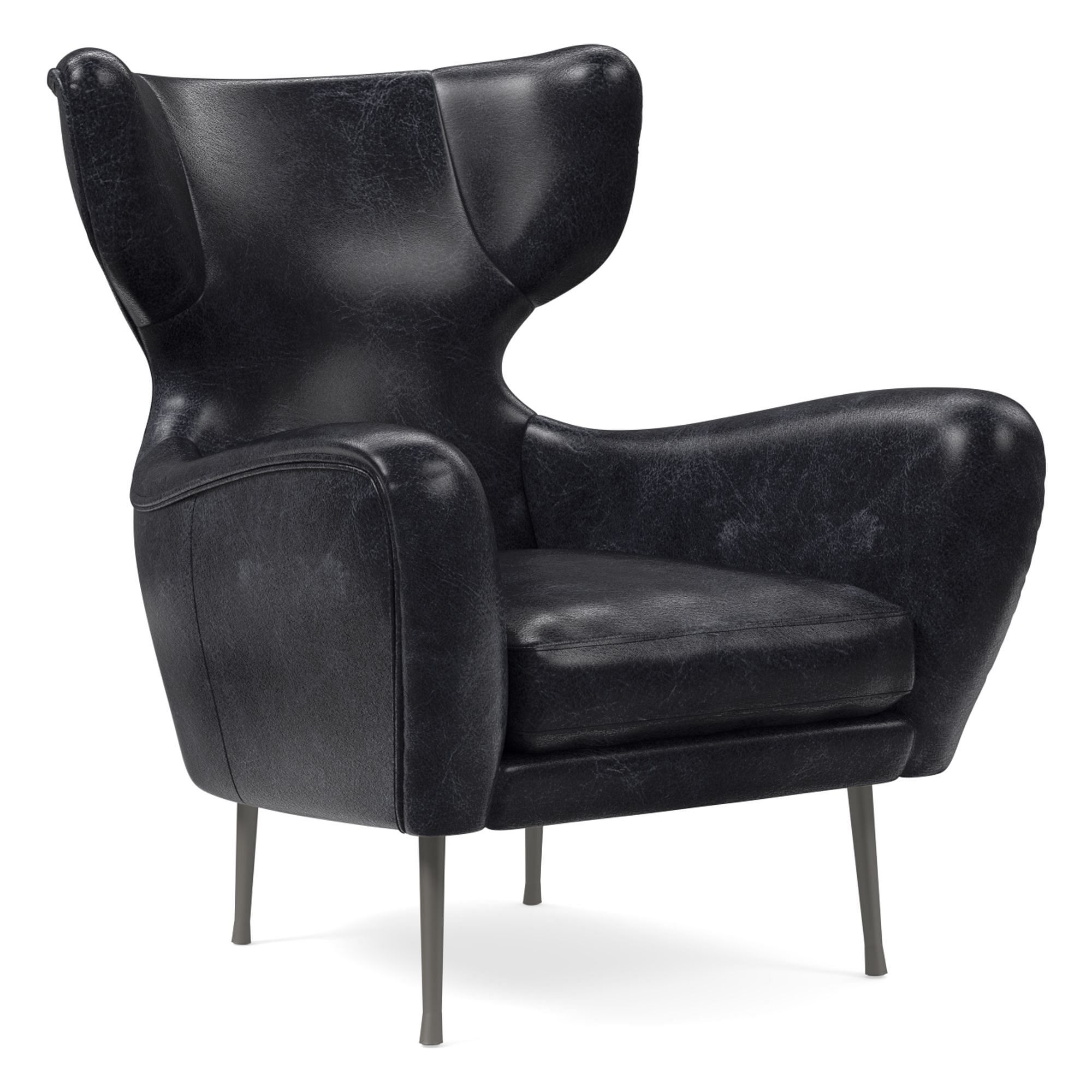 Lucia Leather Wing Chair