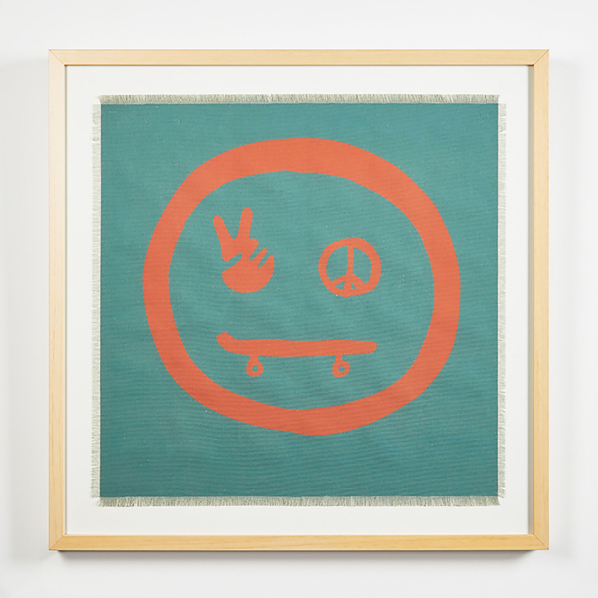 Wallshoppe Peace Skate Face Framed Wall Art by Tea Collection | West Elm