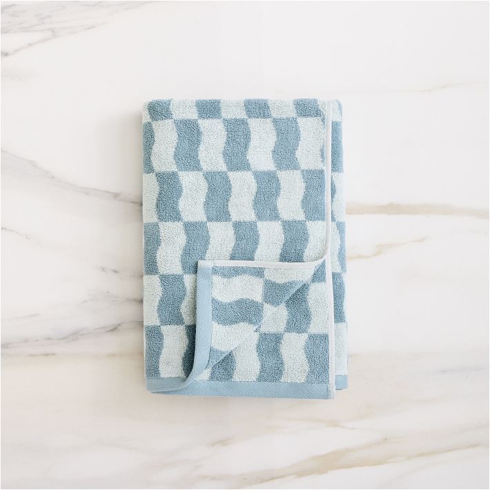 Wavy Blocks Towel Sets