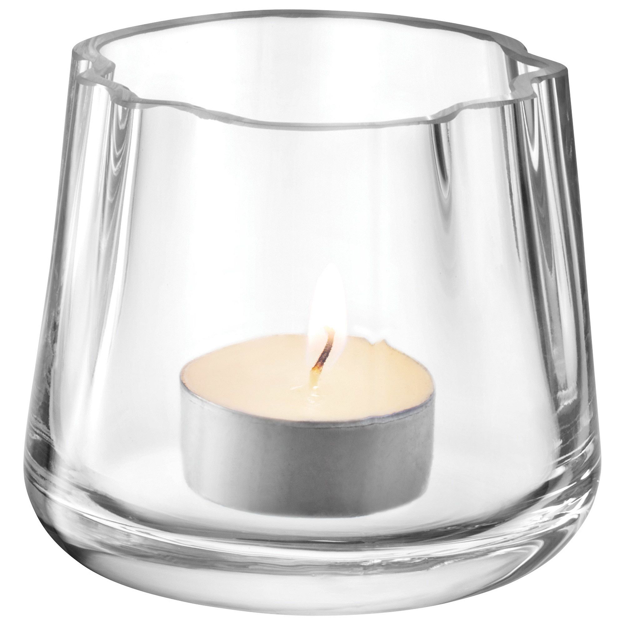 Lagoon Glass Tealight Holder | West Elm