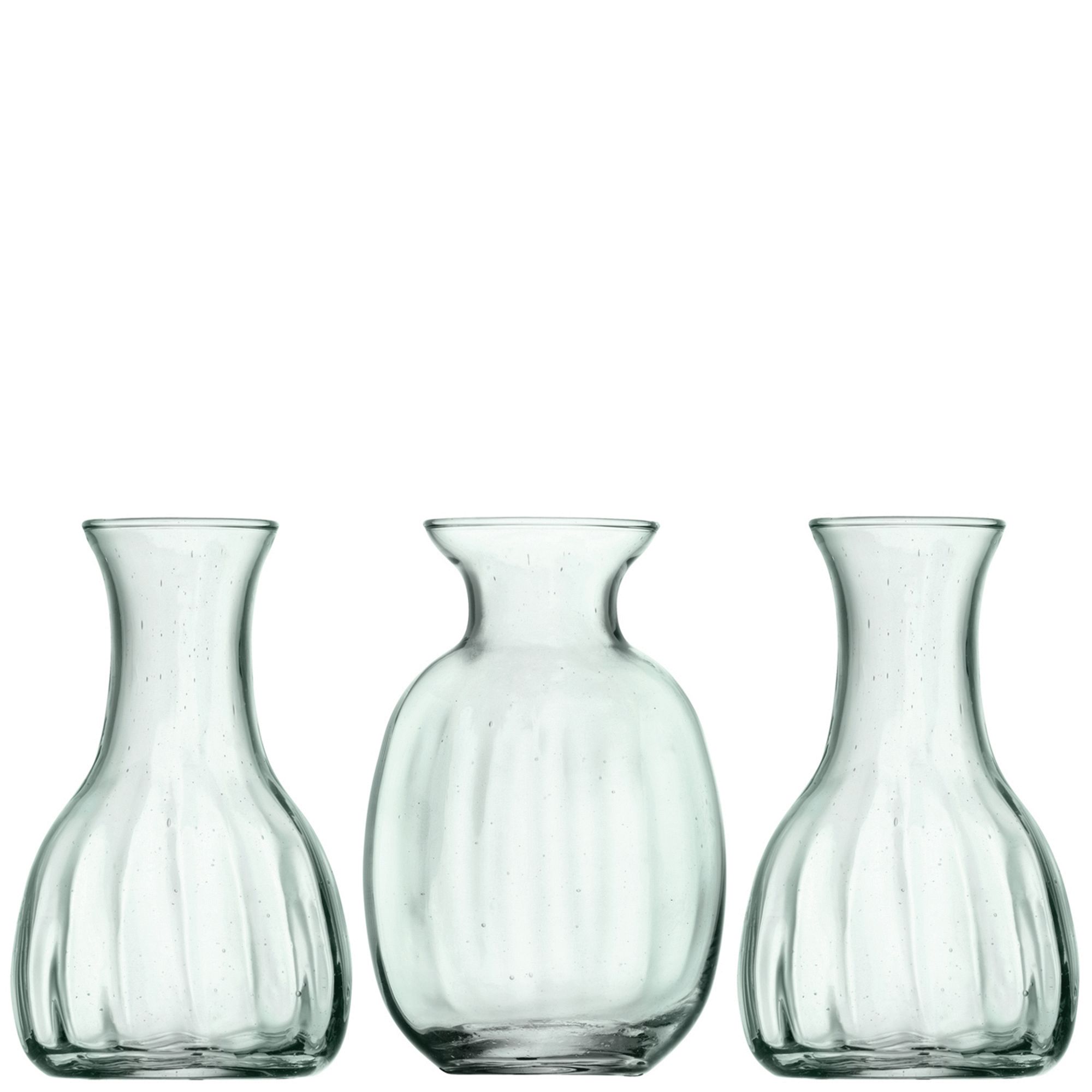 Mia Mini Recycled Glass Vases (Set of 3) | West Elm