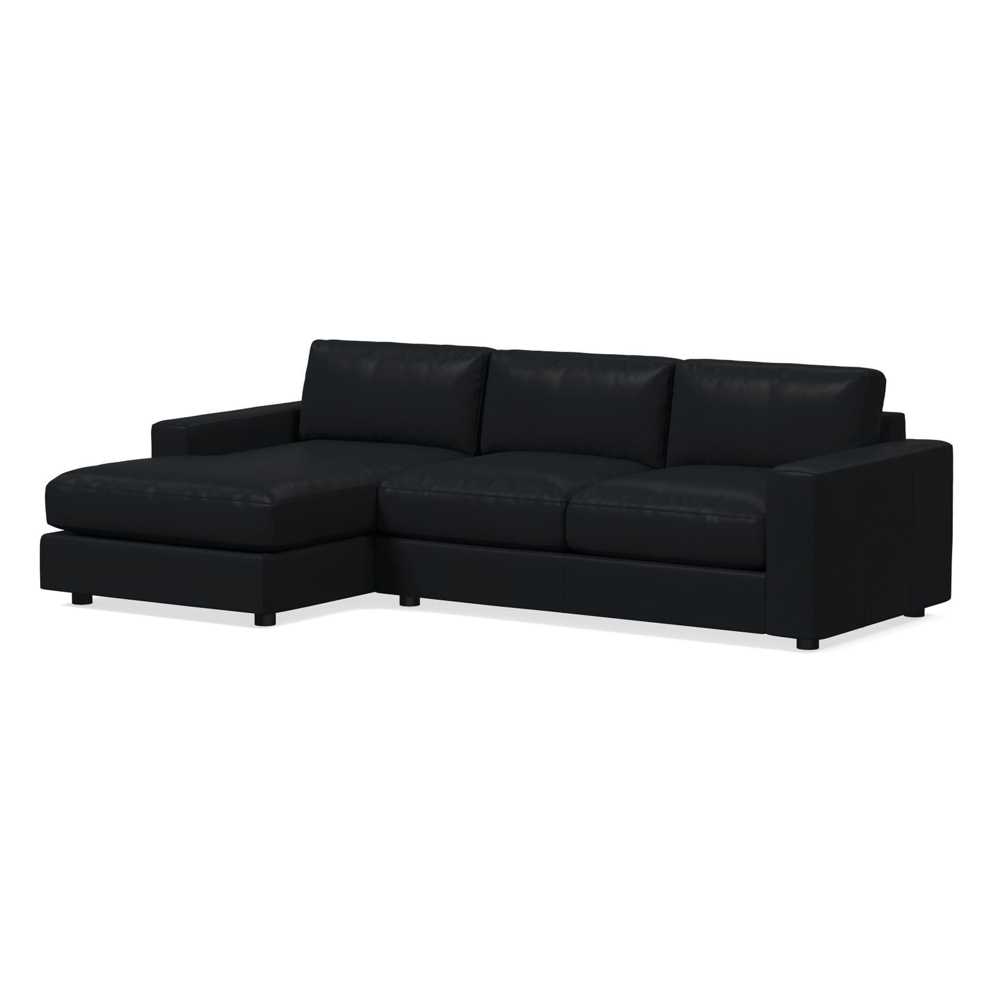 Urban Leather 2 Piece Chaise Sectional | Sofa With West Elm