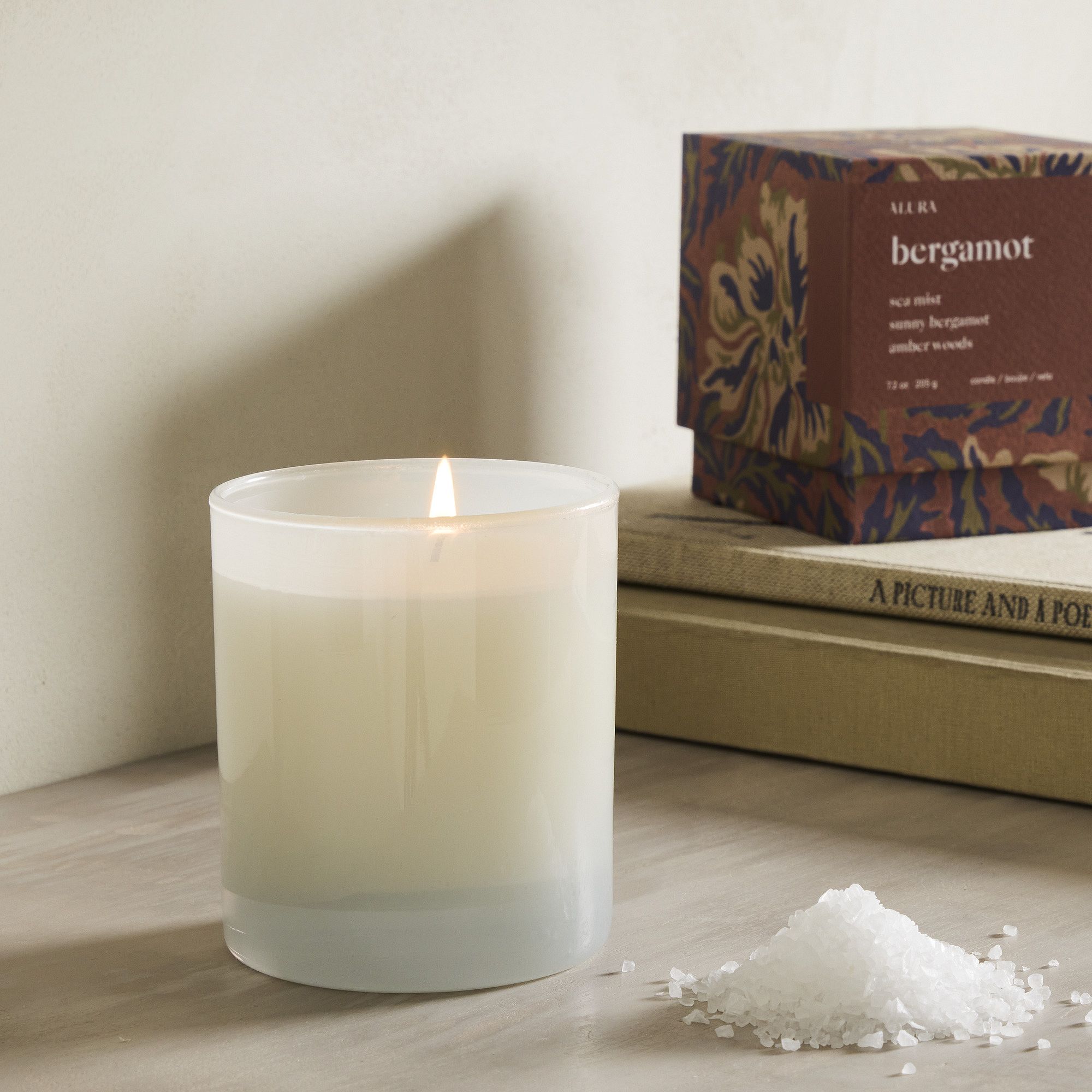 Alura Boxed Glass Candle - Bergamot | West Elm