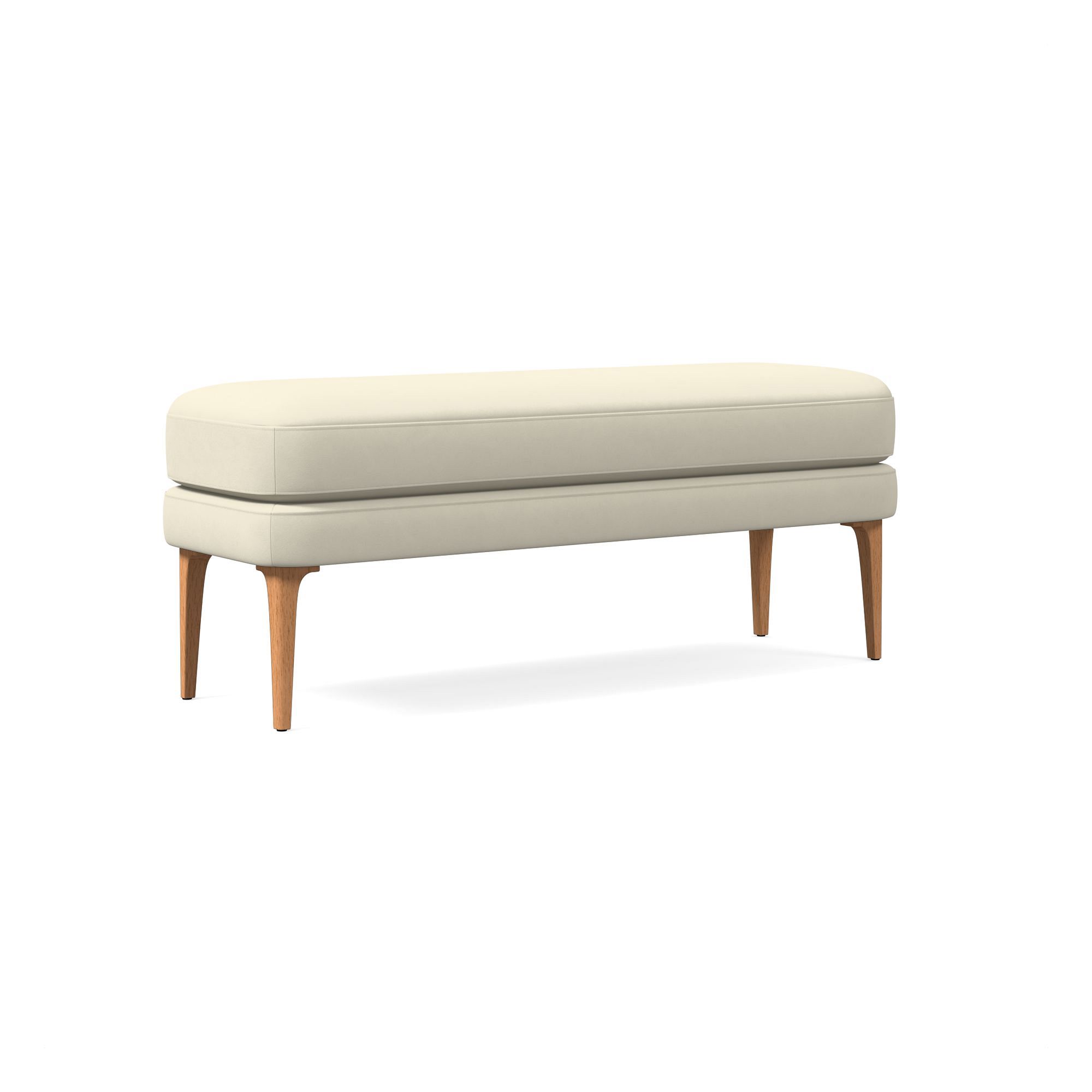 Auburn Leather Bench | West Elm