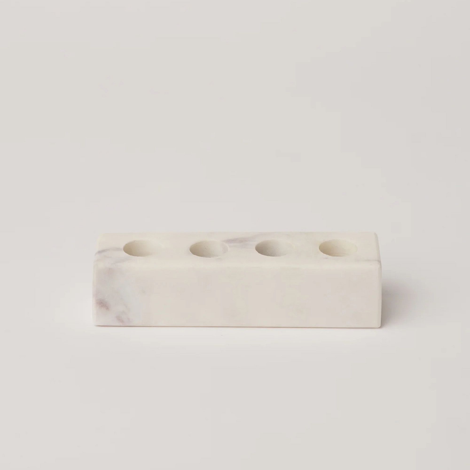 Fleck Marble Candle Holder | West Elm