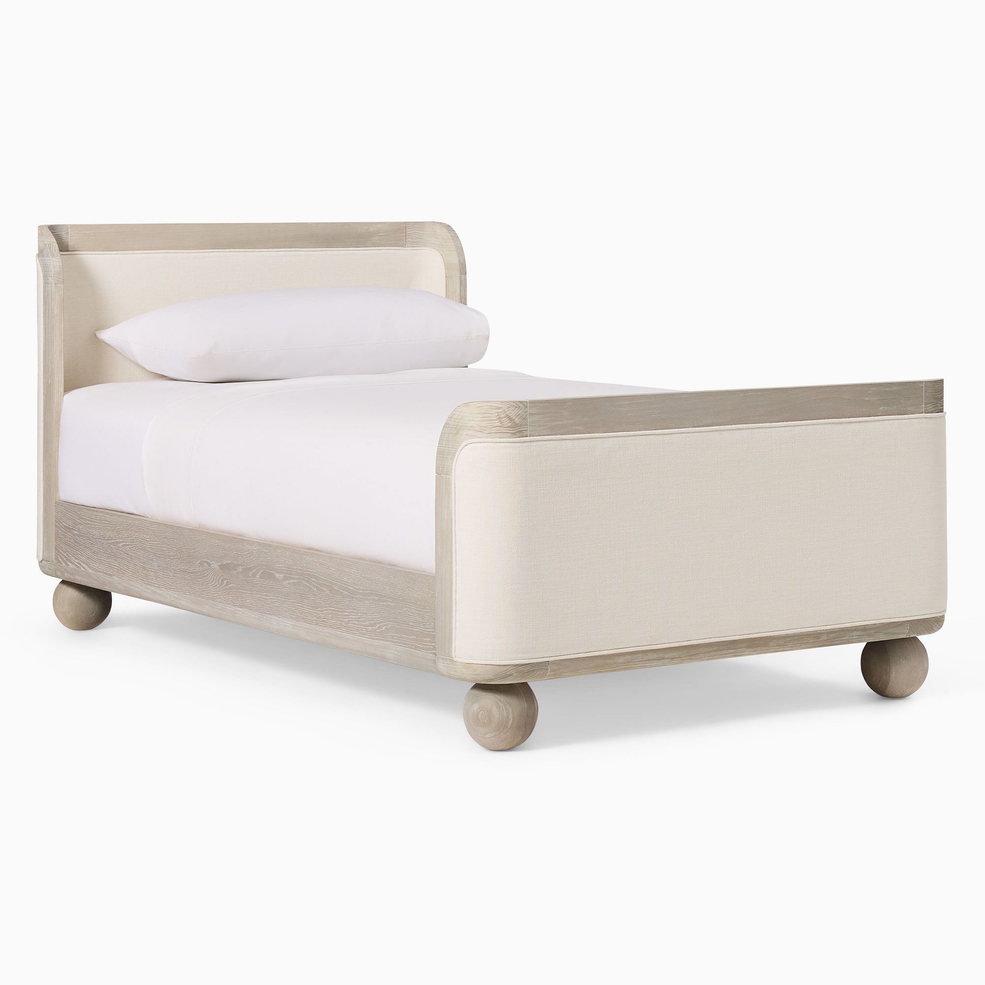 Joseph Altuzarra Sphere Foot Upholstered Bed | West Elm