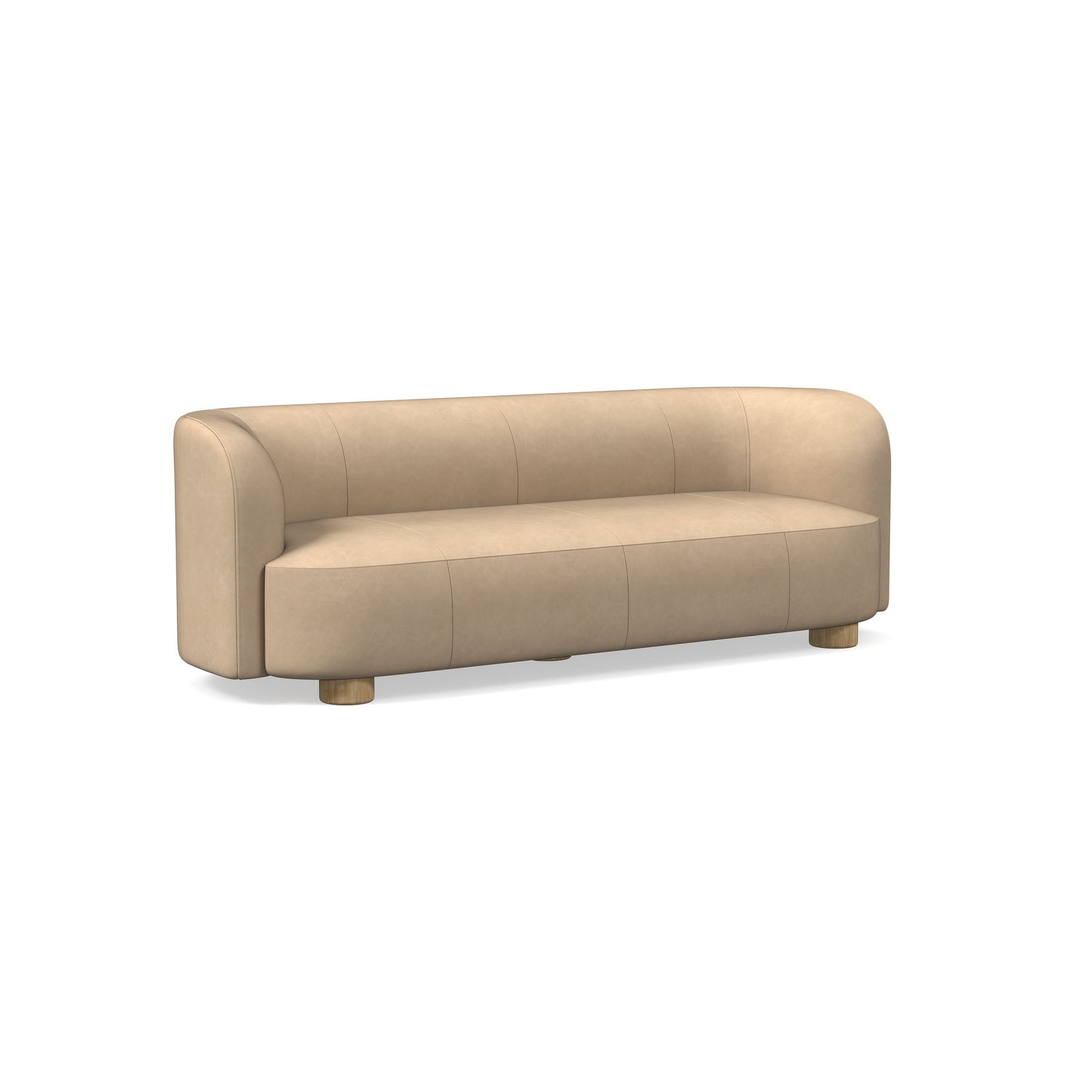 Laurent Leather Sofa (76"–96") | West Elm