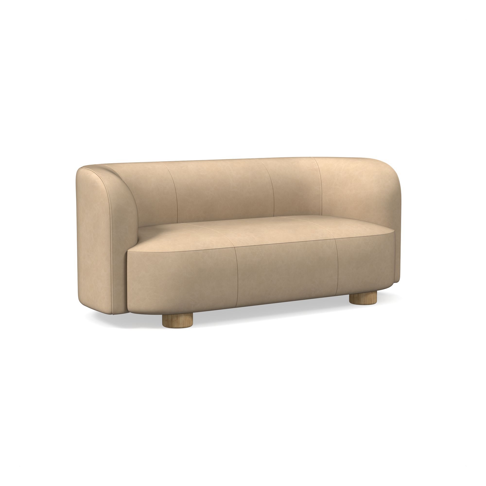 Laurent Leather Sofa (76"–96") | West Elm