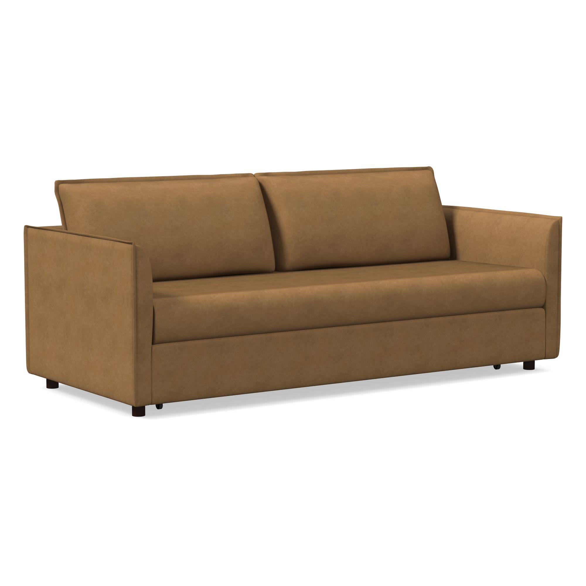 Whitman Leather Trundle Sofa (82") | West Elm