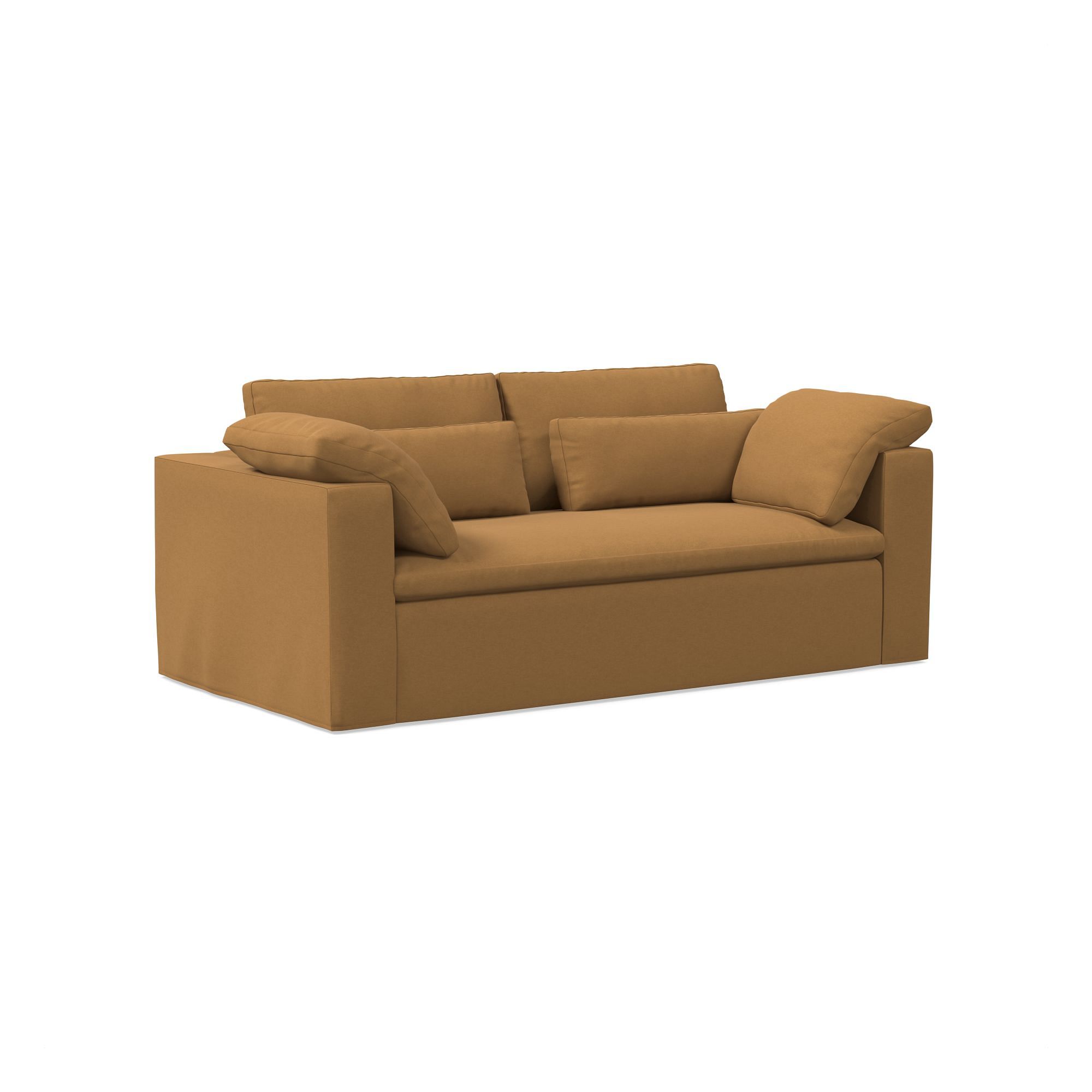 Harmony Modular Skirted Slipcover Sofa (82"–92") | West Elm