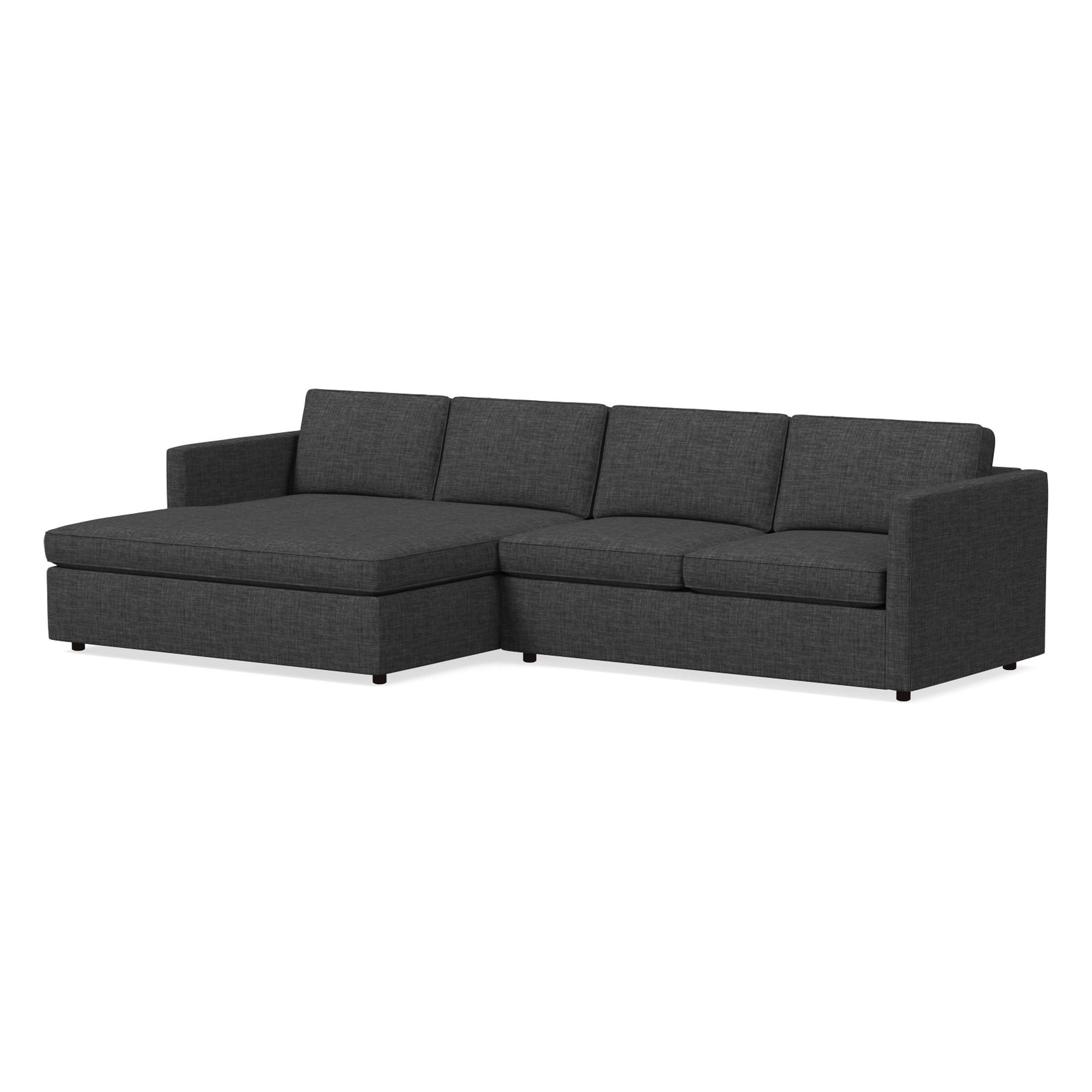 Harris Double Wide Chaise Sectional | Sofa With West Elm