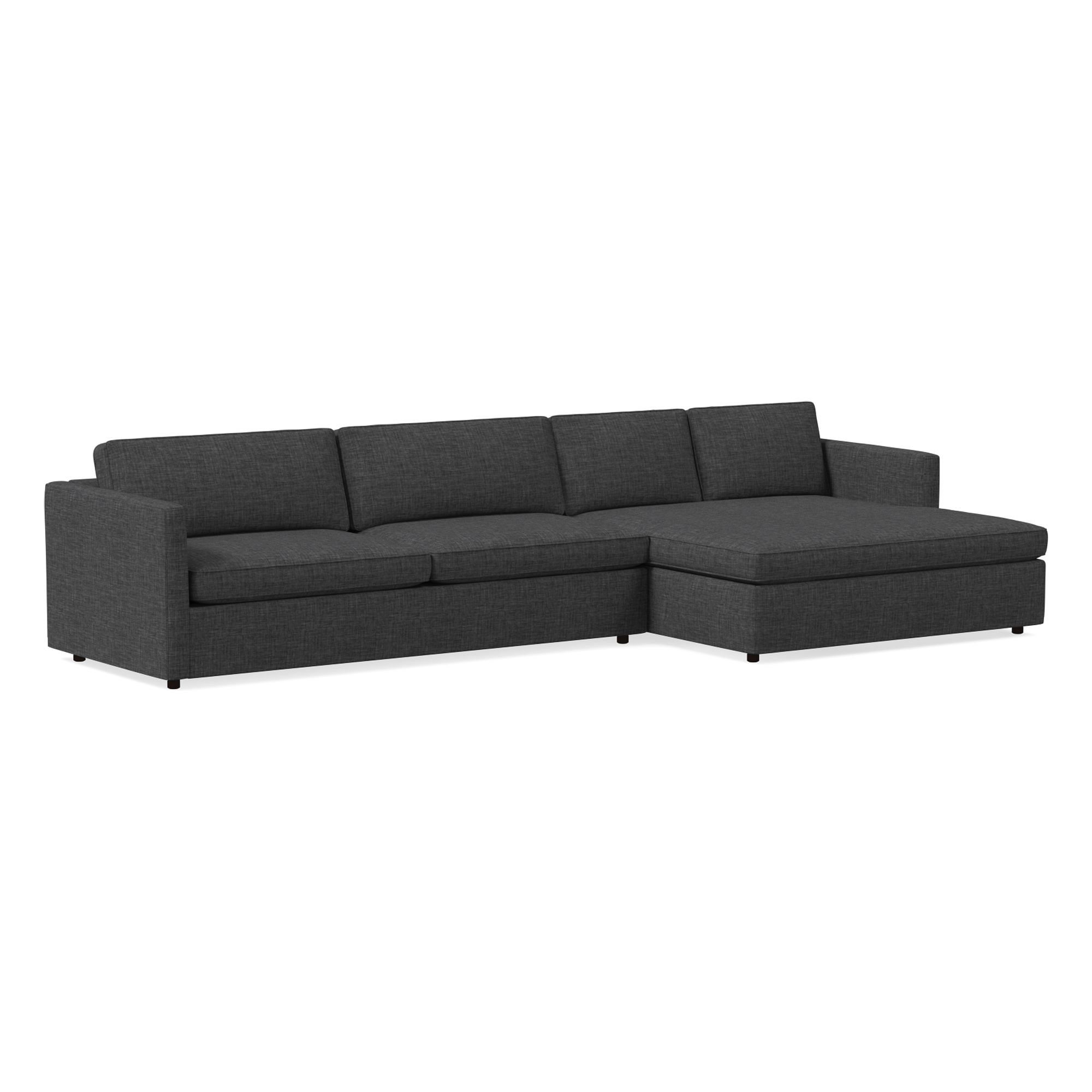 Harris Double Wide Chaise Sectional | Sofa With West Elm