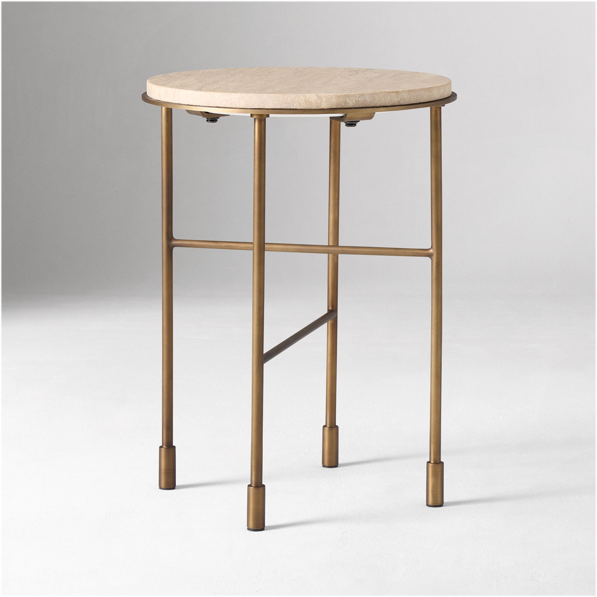 Fay Travertine Side Table (13.5") | West Elm