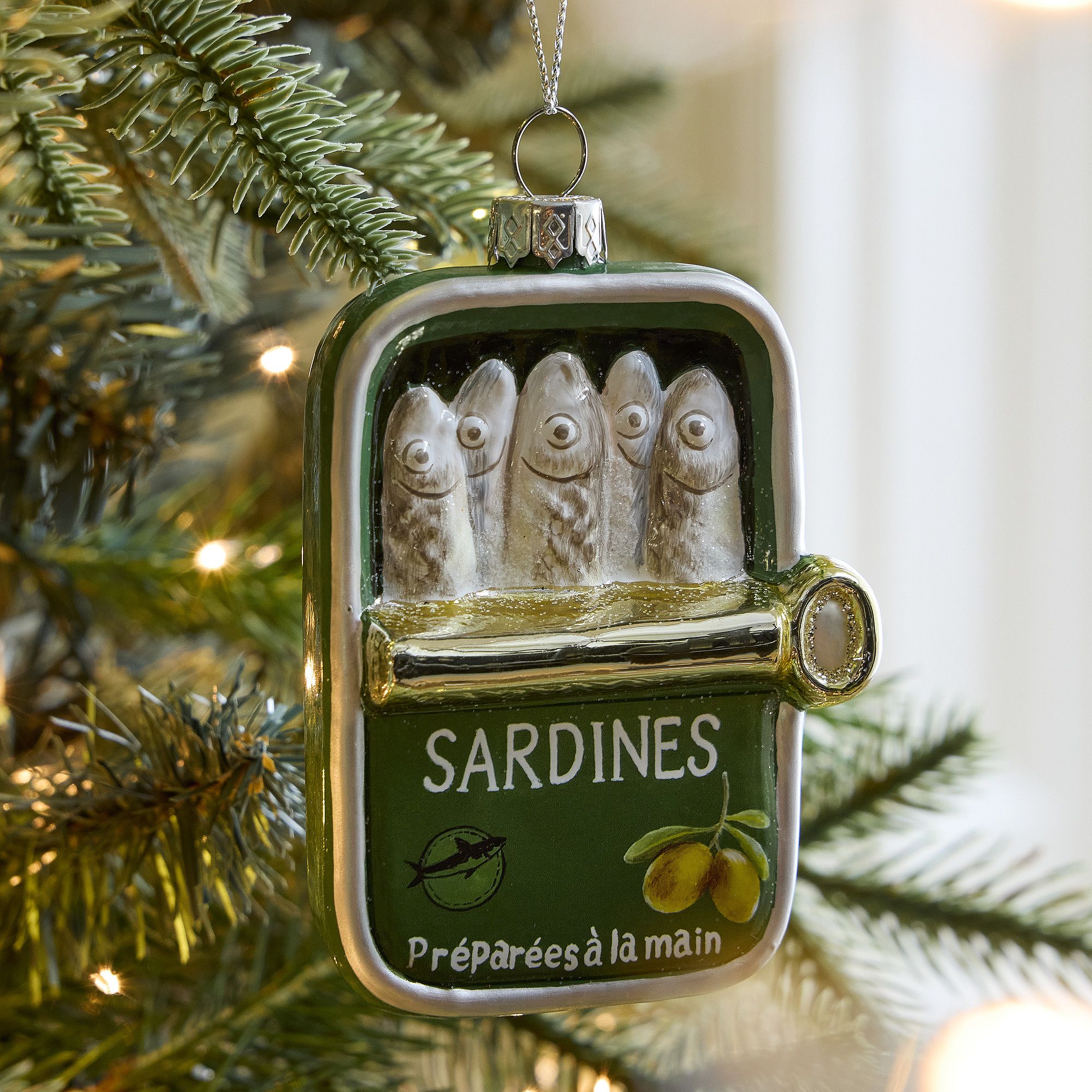 Alt image 1 for Glass Sardines Ornament