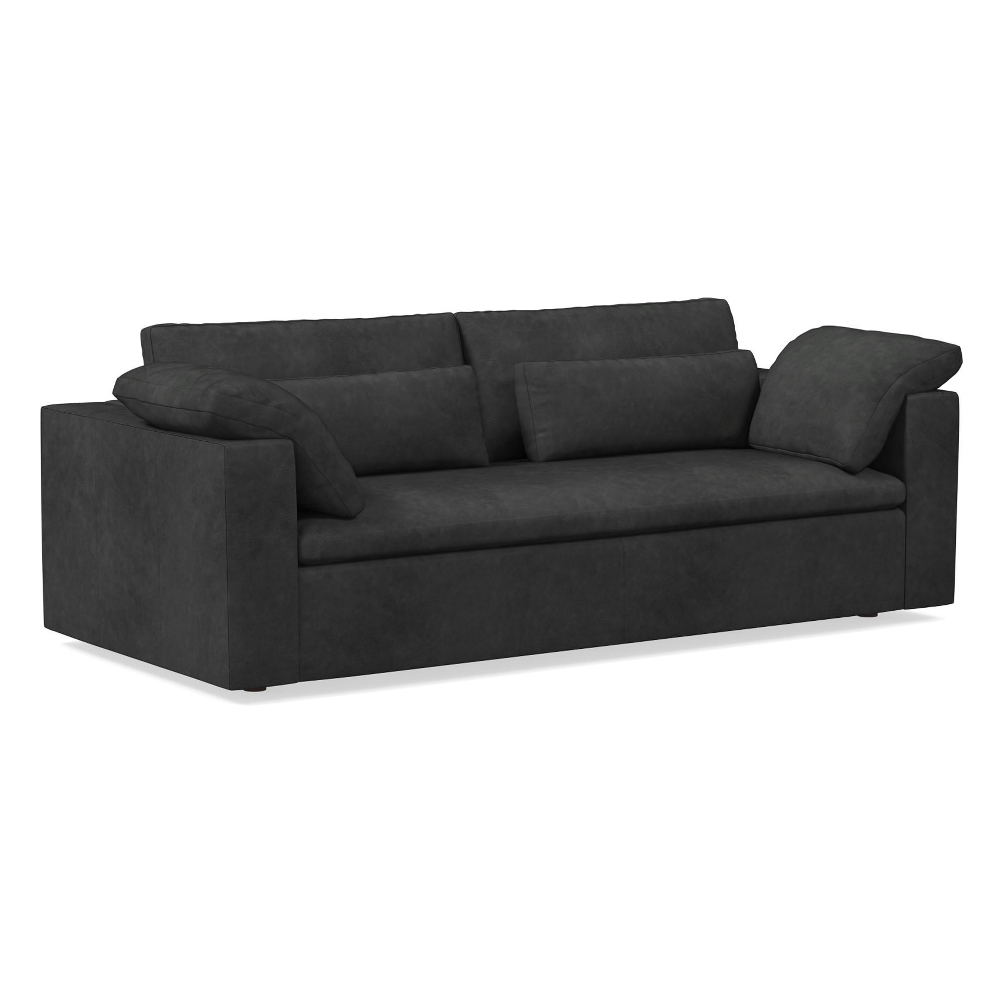 Harmony Modular Leather Sofa (82"–92") | West Elm