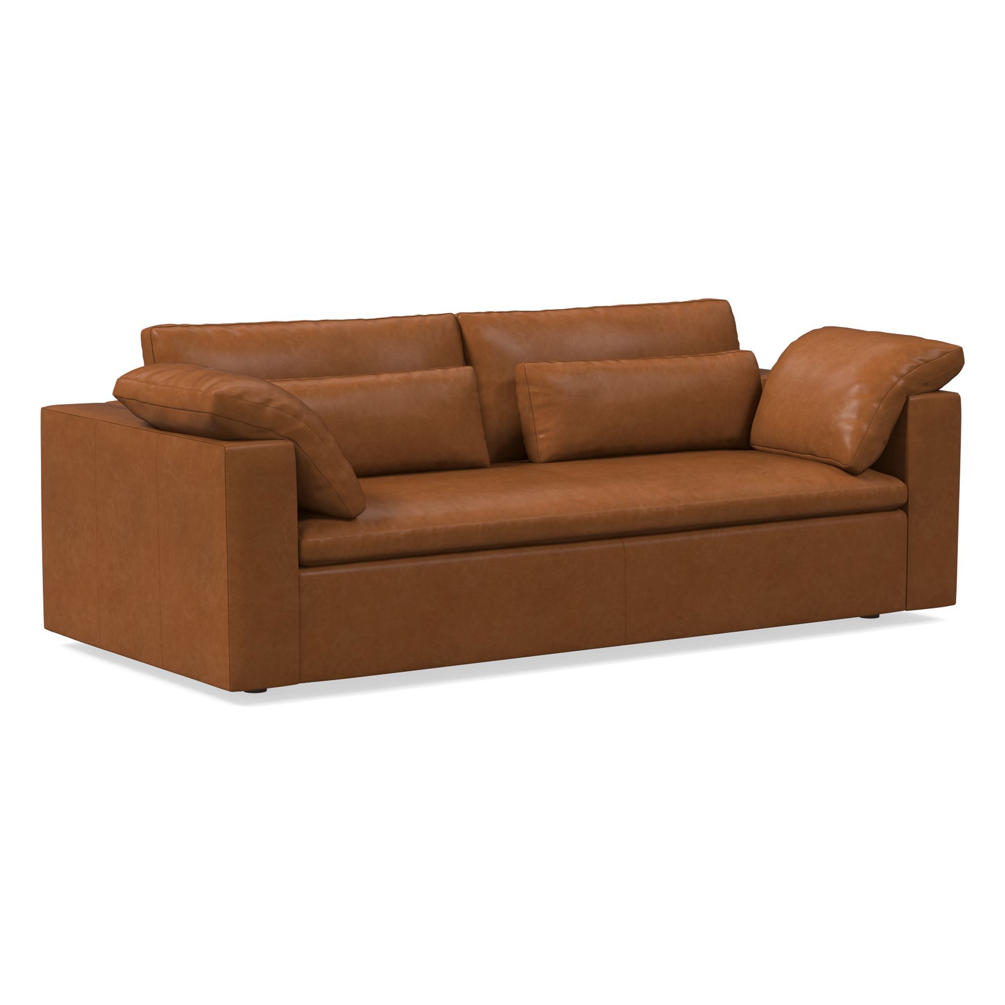 Harmony Modular Leather Sofa (82"–92") | West Elm