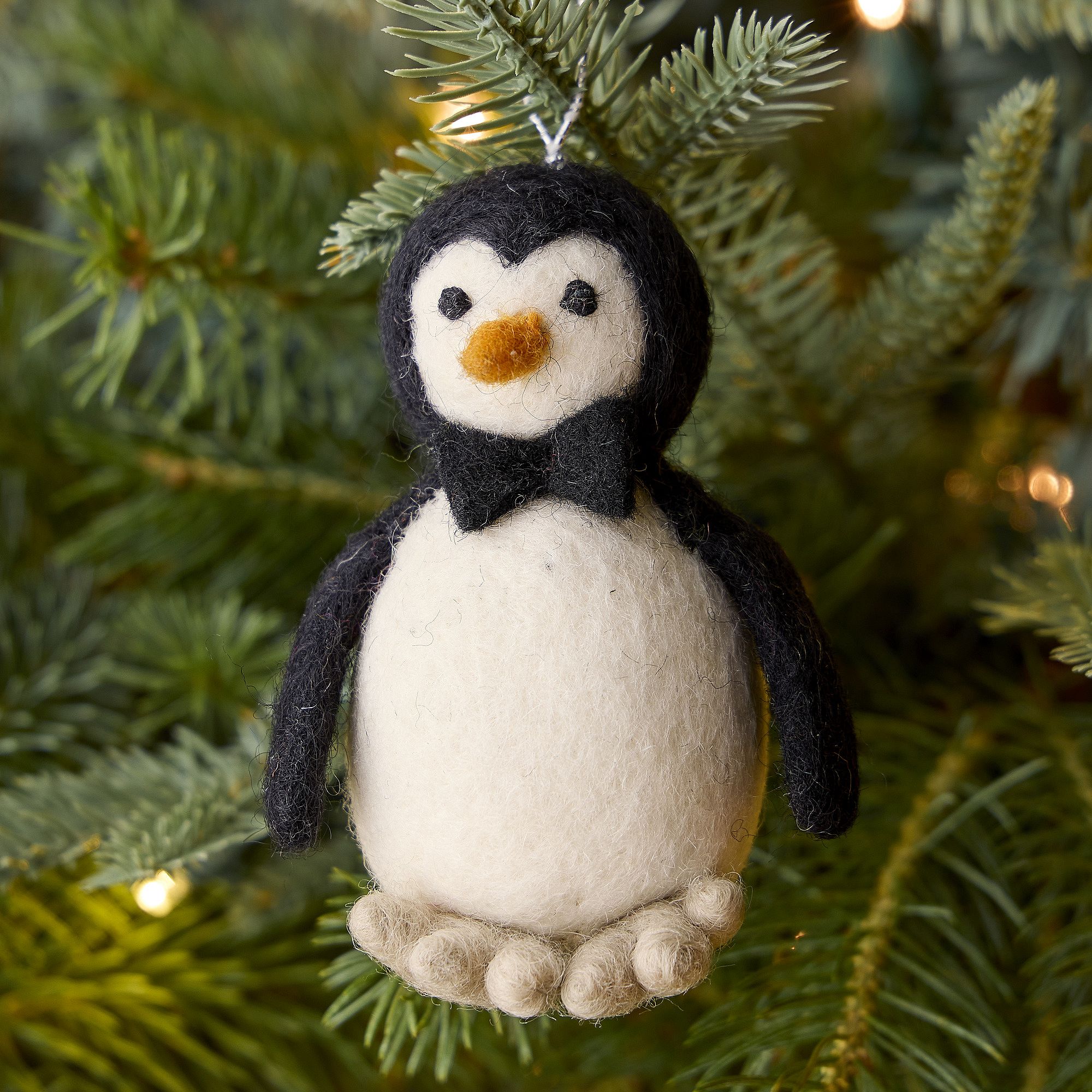 Felt Penguin Ornament | West Elm