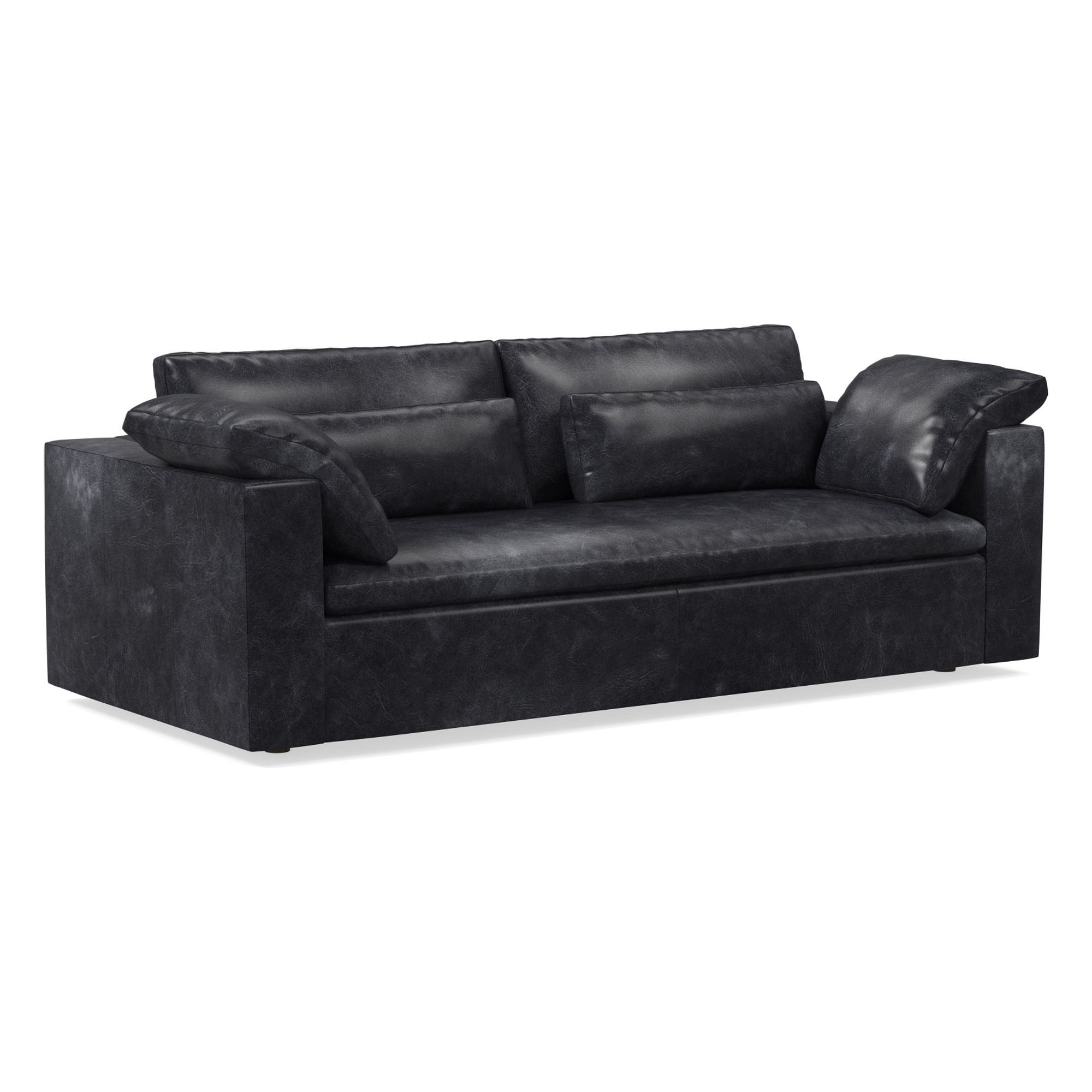 Harmony Modular Leather Sofa (82"–92") | West Elm