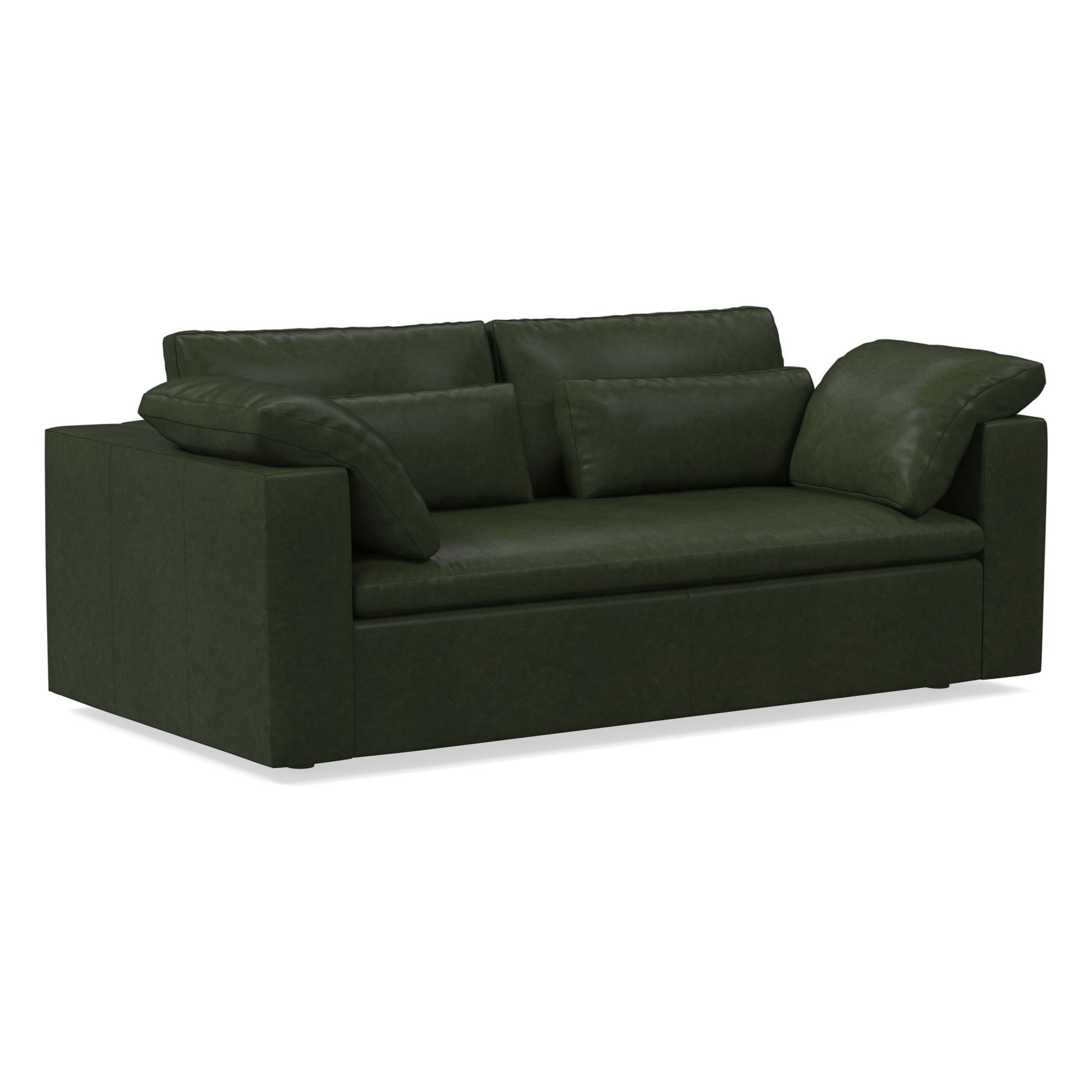 Harmony Modular Leather Sofa (82"–92") | West Elm