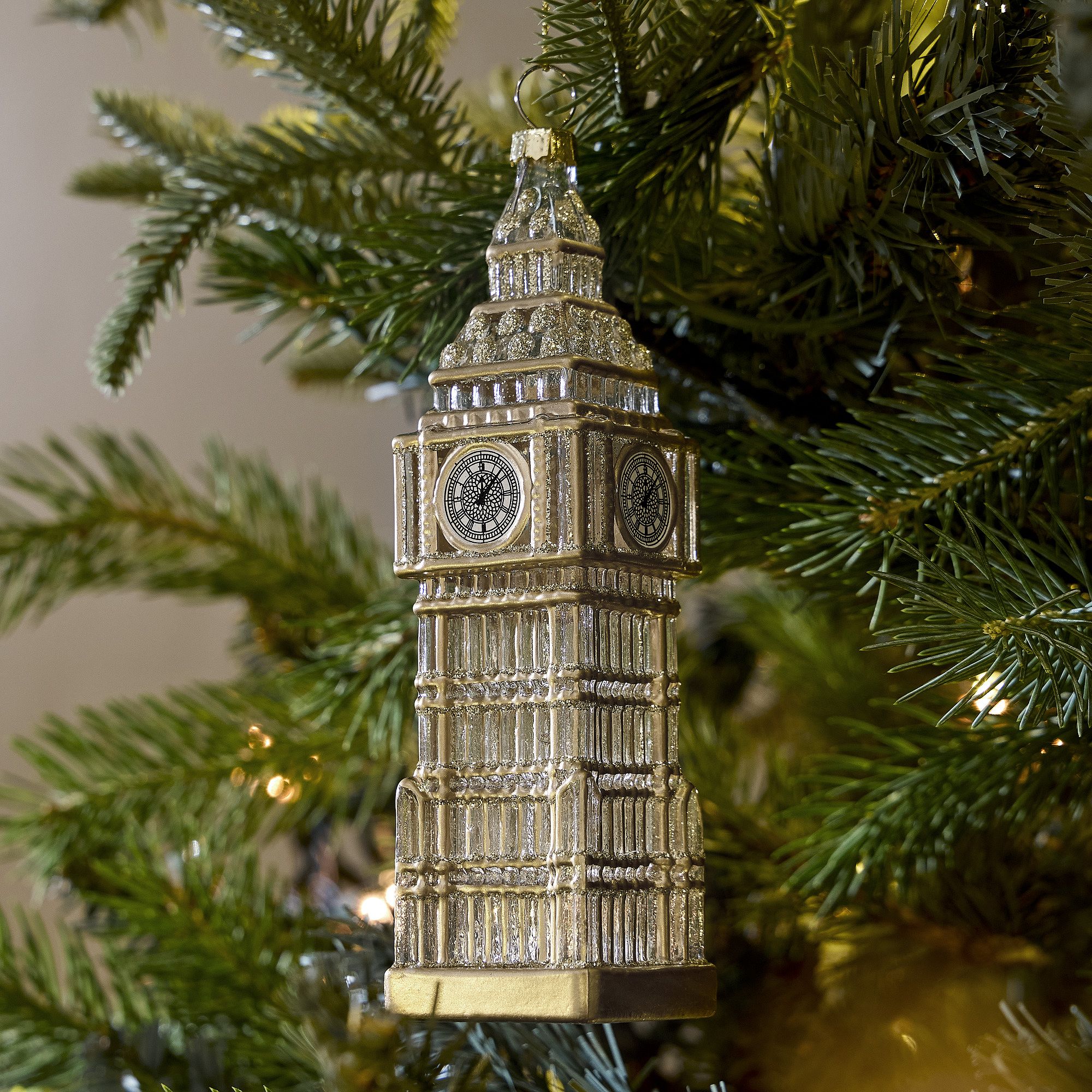 Glass Big Ben Ornament | West Elm