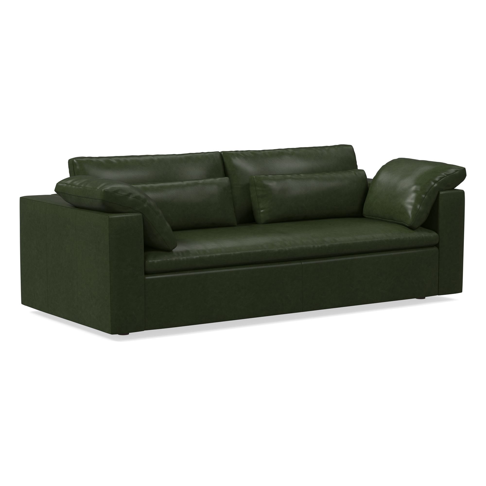 Harmony Modular Leather Sofa (82"–92") | West Elm