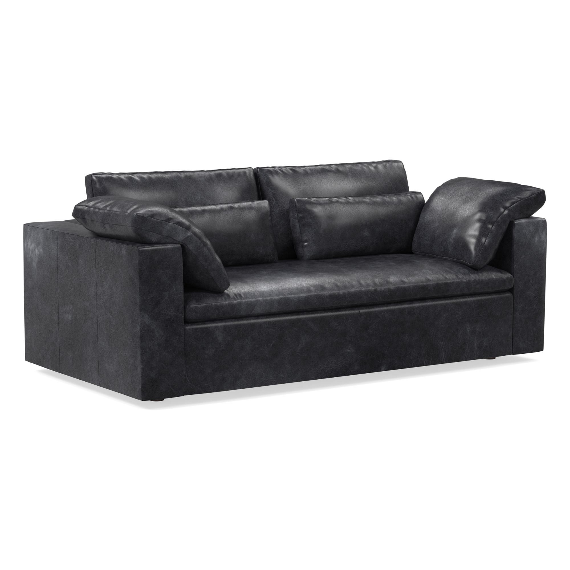 Harmony Modular Leather Sofa (82"–92") | West Elm