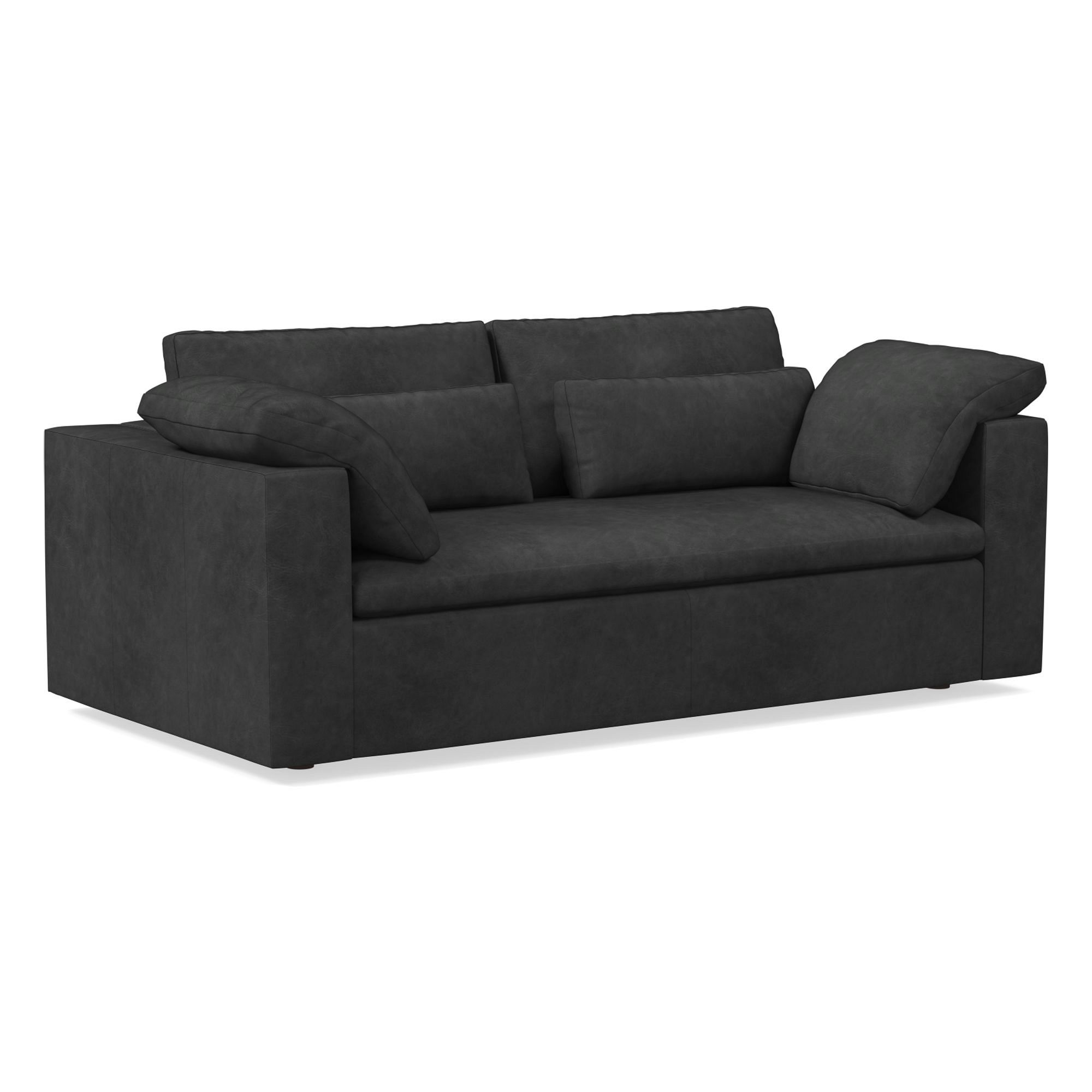 Harmony Modular Leather Sofa (82"–92") | West Elm