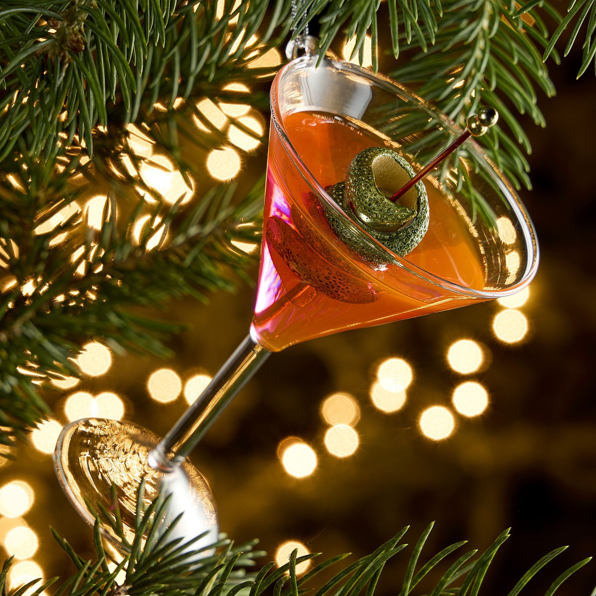 Glass Cosmo Ornament | West Elm